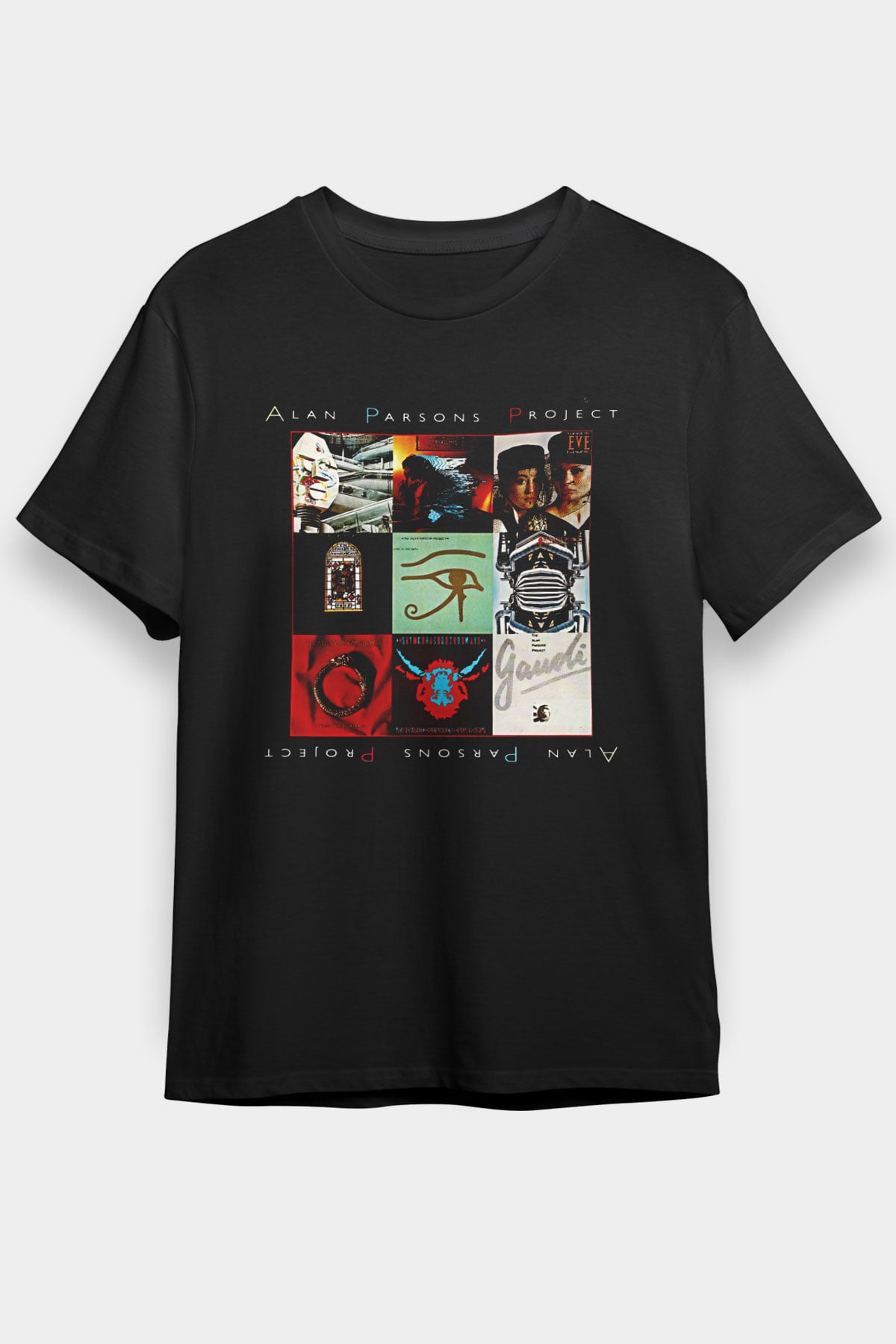 Alan Persons Project Baskılı Unisex Siyah Tişört - Tshirt