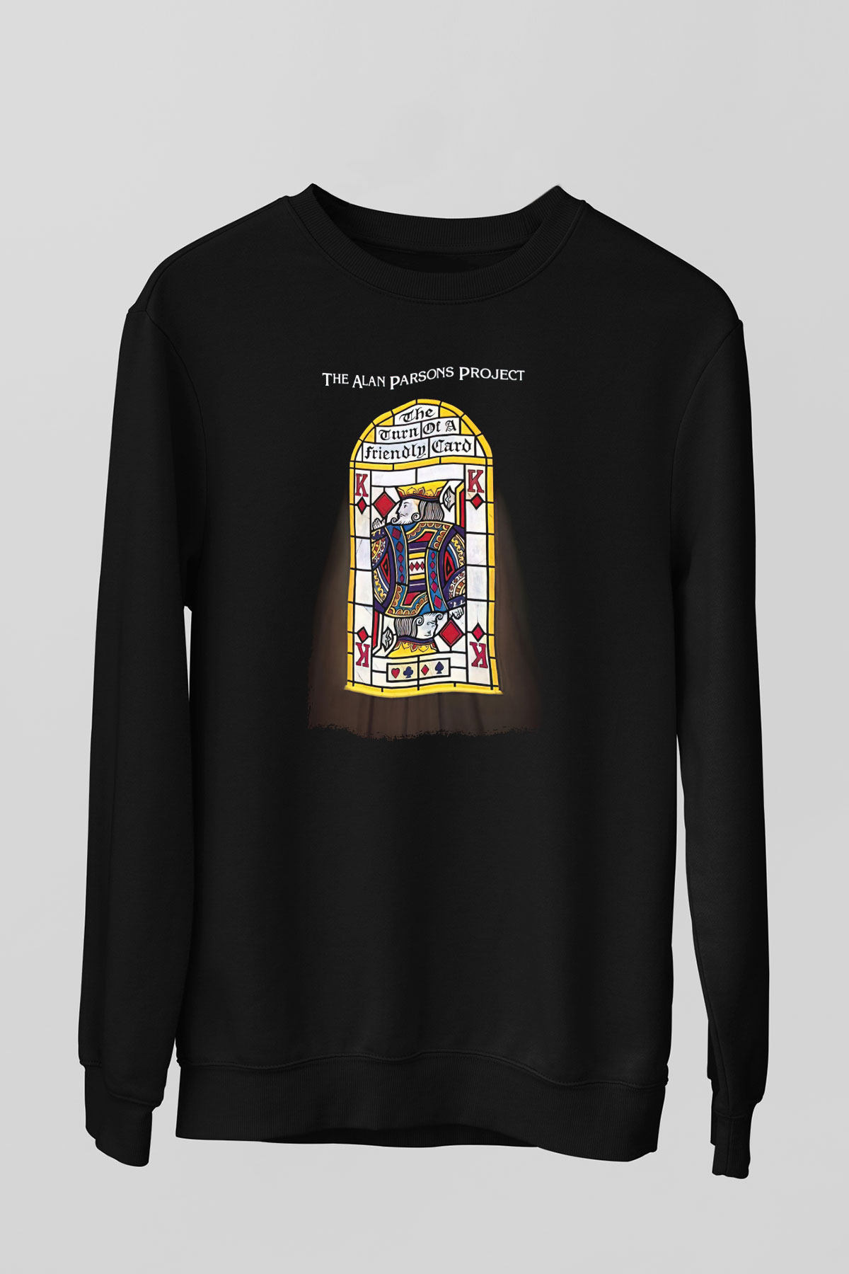 Alan Persons Project Baskılı Unisex Siyah Sweatshirt