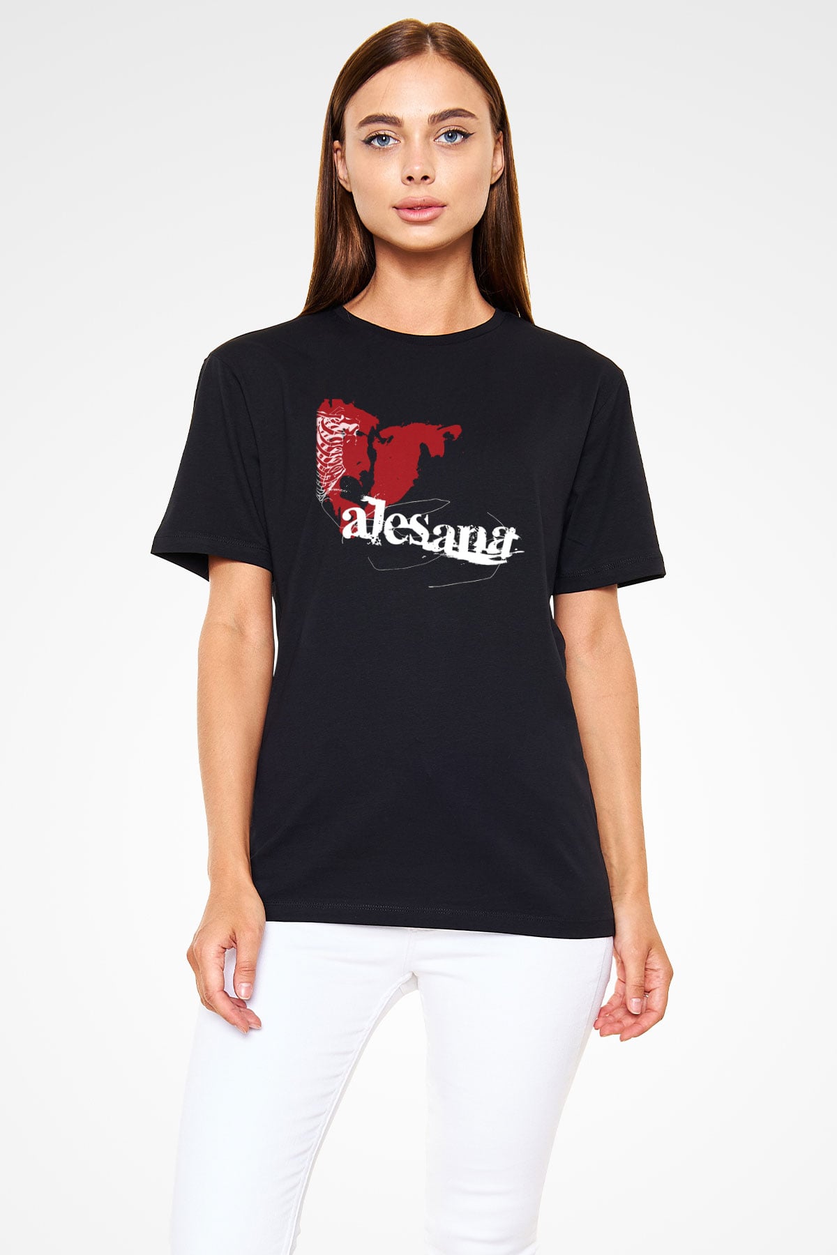 Alesana Siyah Unisex Tişört T-Shirt - TişörtFabrikası