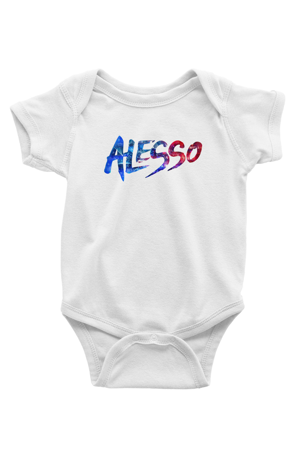 Alesso Baskılı Beyaz Unisex Bebek Body - Zıbın
