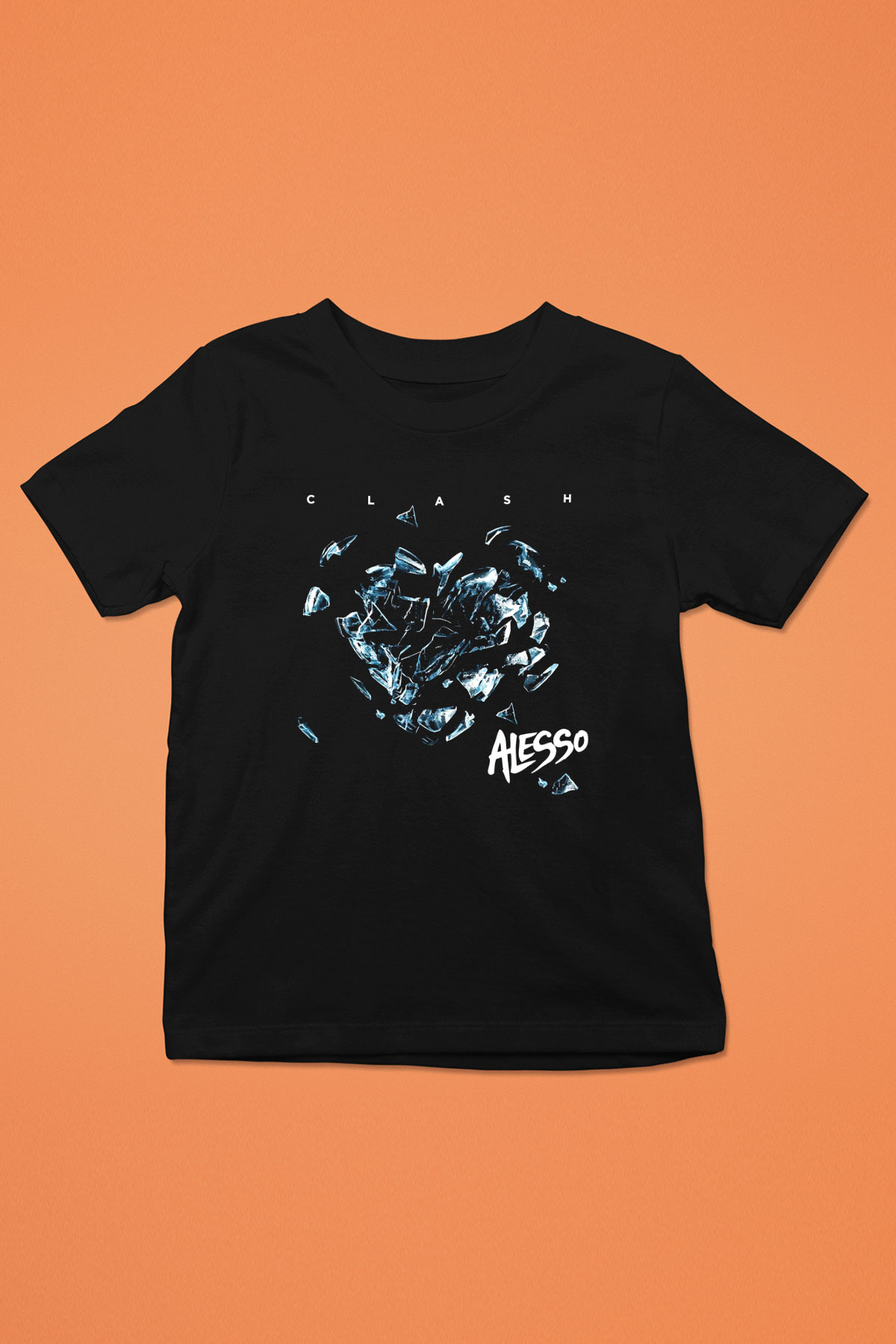 Alesso Baskılı Siyah Unisex Çocuk Tişört