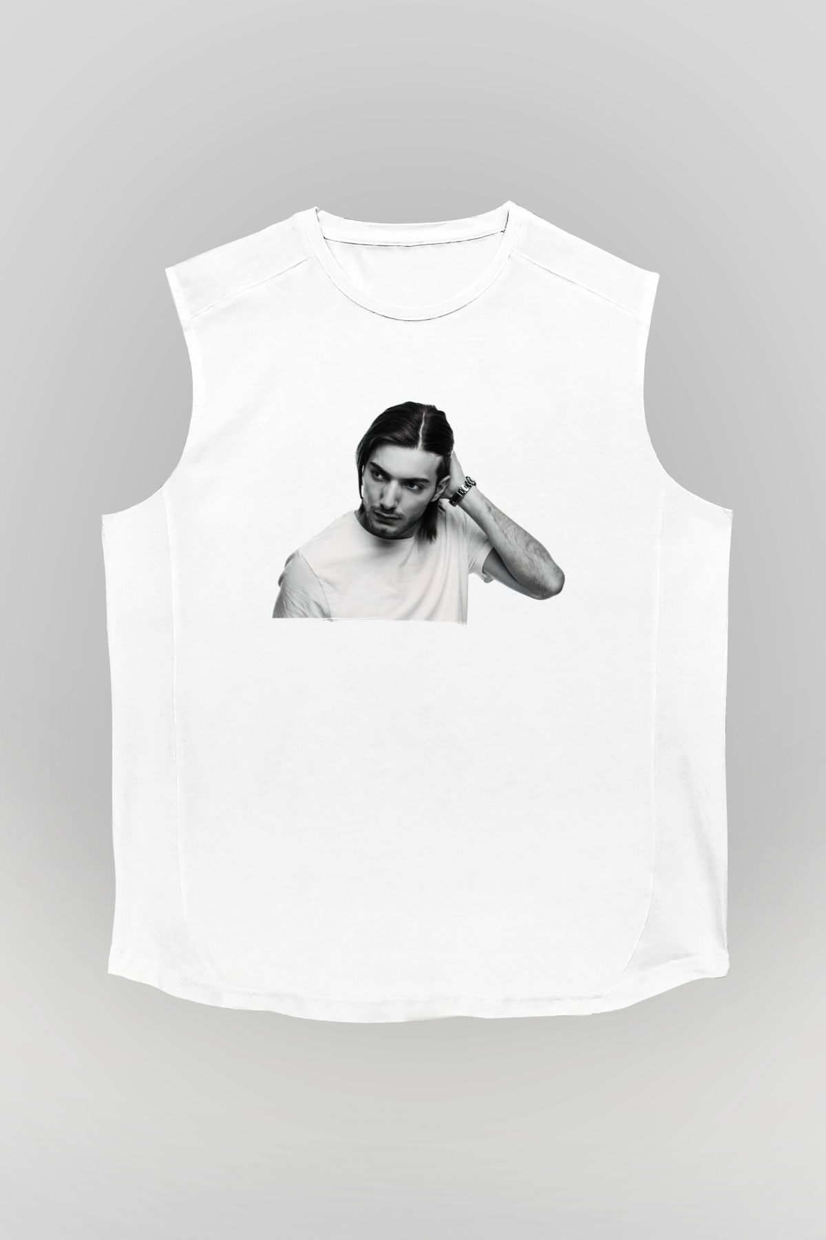 Alesso Beyaz Unisex Kolsuz Tişört