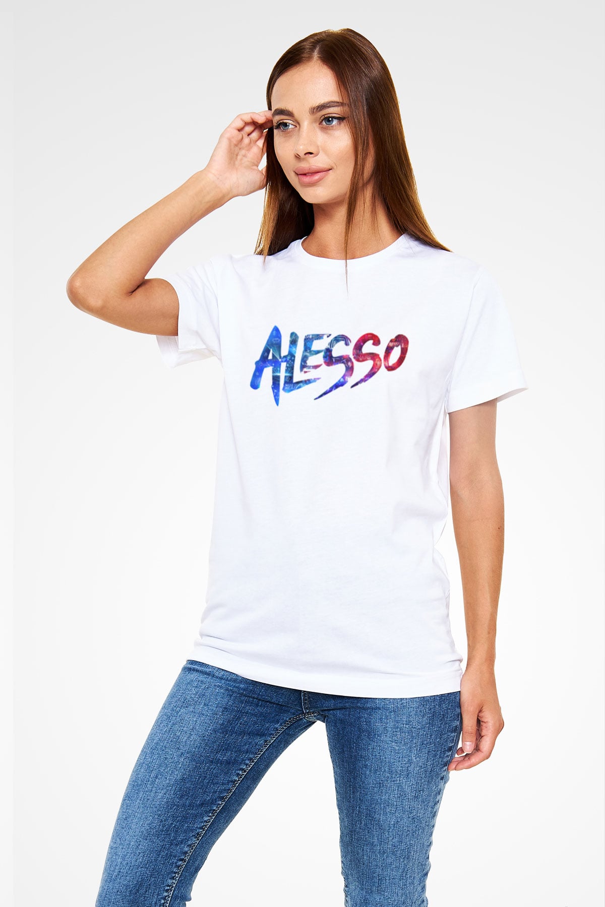Alesso Beyaz Unisex Tişört T-Shirt - TişörtFabrikası
