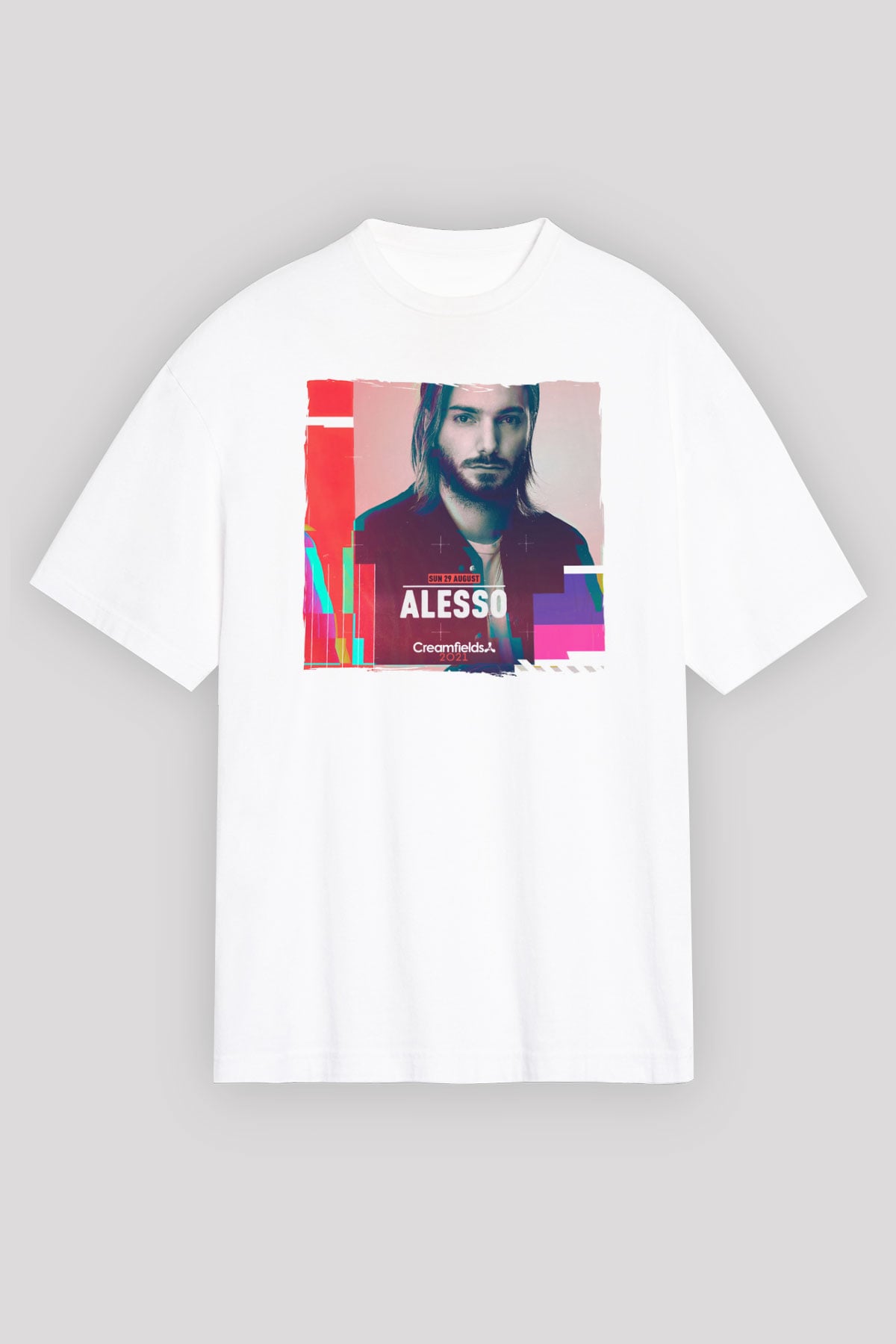 Alesso Beyaz Oversize Tişört Oversize T-shirt - TişörtFabrikası