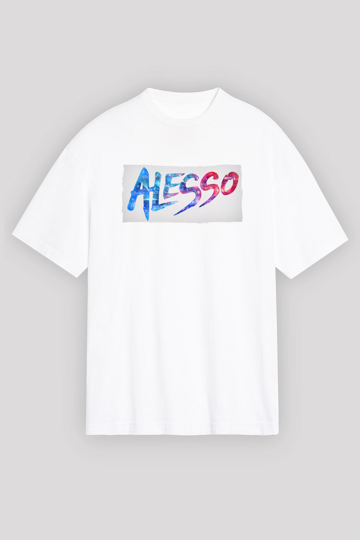 Alesso Beyaz Oversize Tişört Oversize T-shirt - TişörtFabrikası