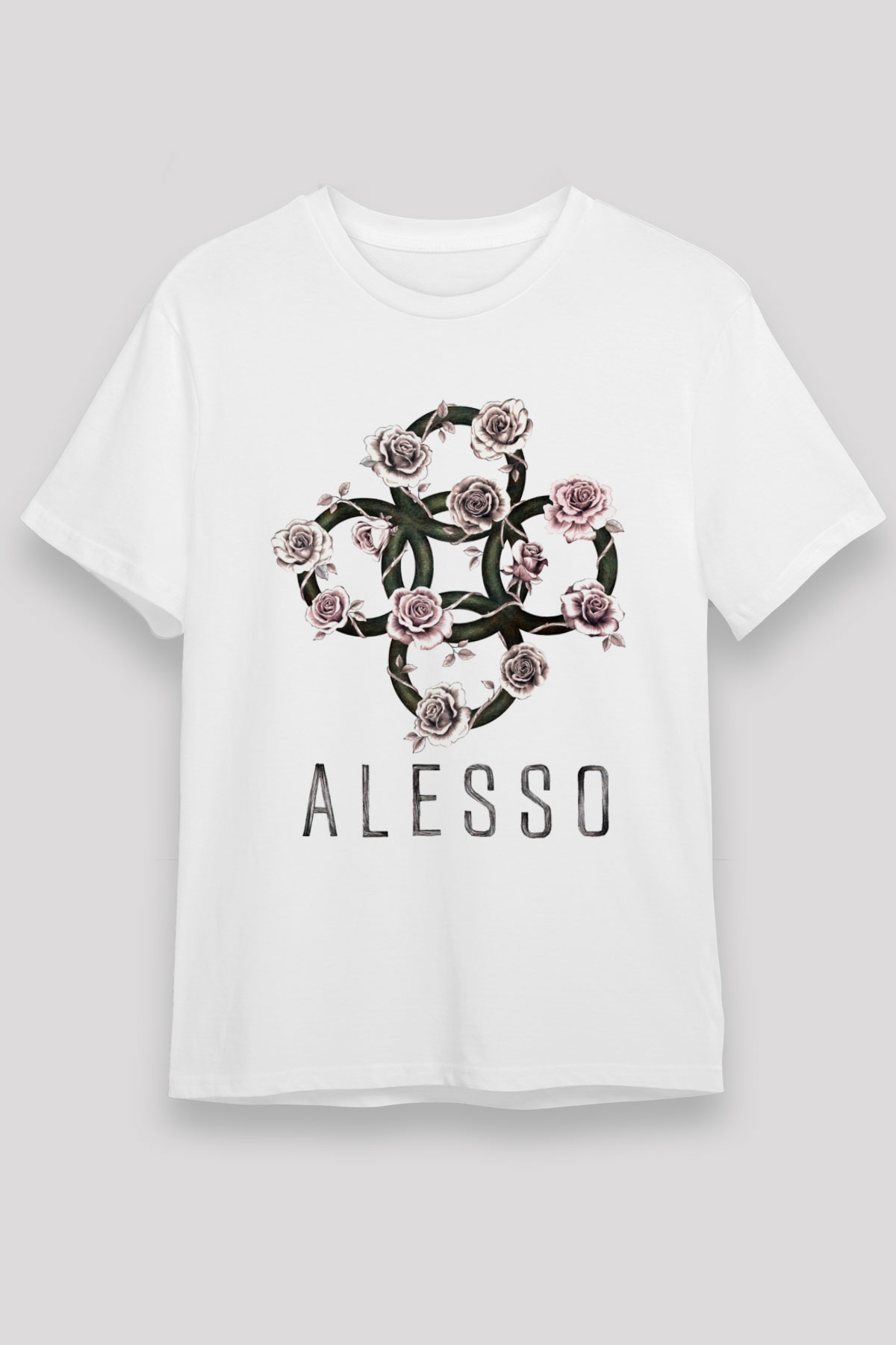 Alesso Beyaz Unisex Tişört T-Shirt - TişörtFabrikası