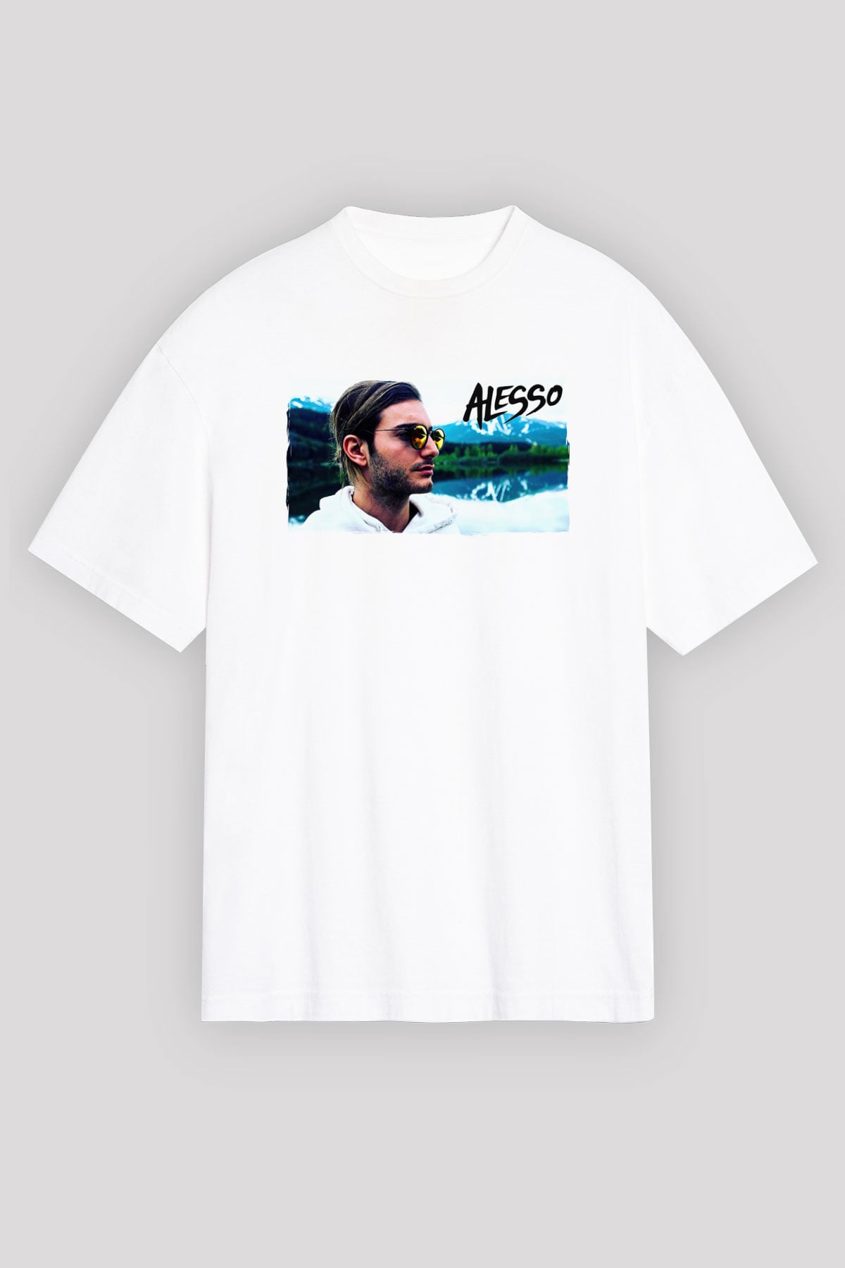 Alesso Beyaz Oversize Tişört Oversize T-shirt - TişörtFabrikası