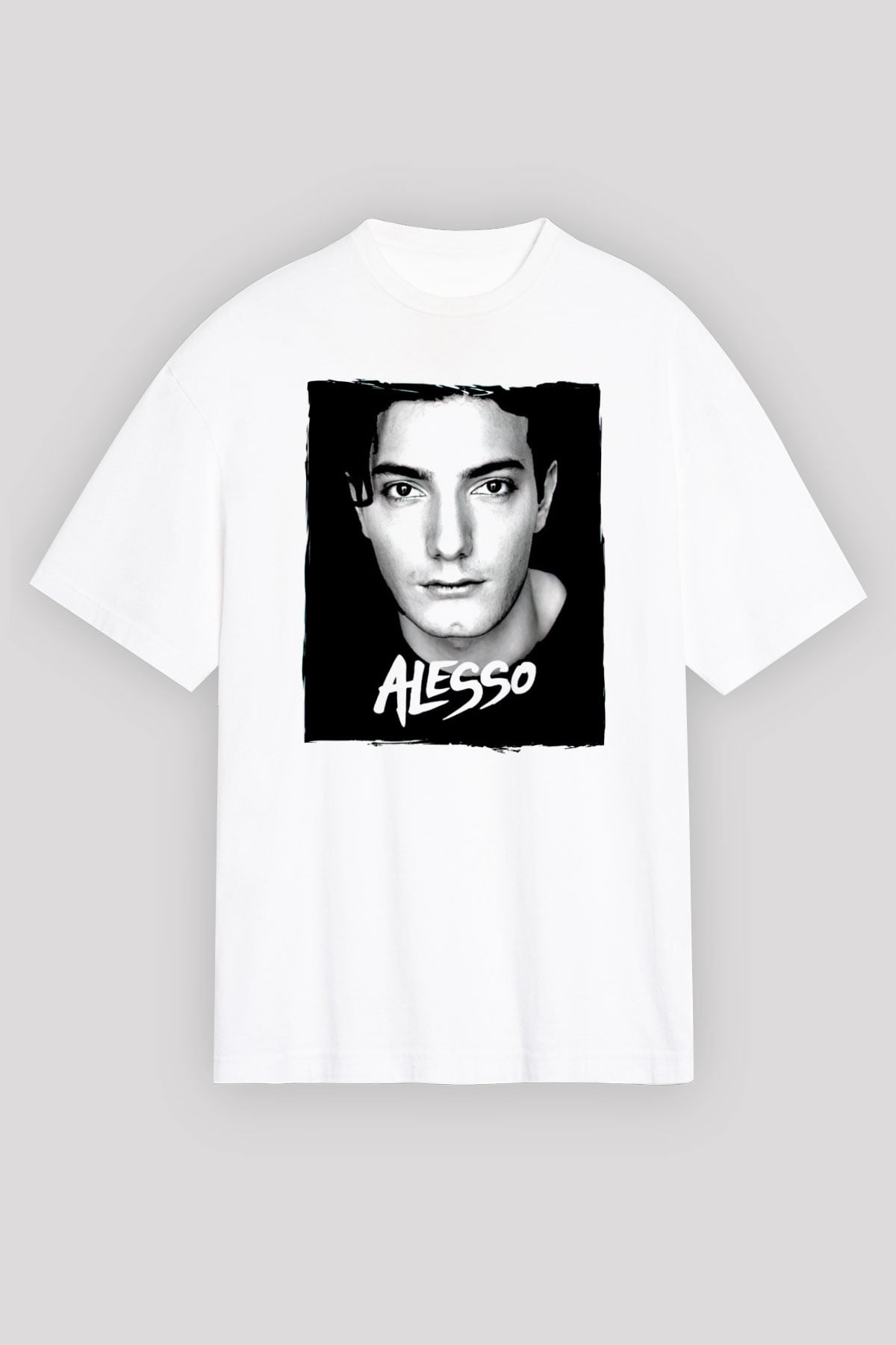 Alesso Beyaz Oversize Tişört Oversize T-shirt - TişörtFabrikası