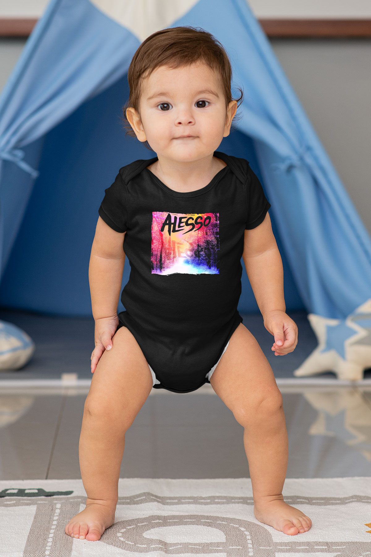 Alesso Siyah Bebek Body - Zıbın