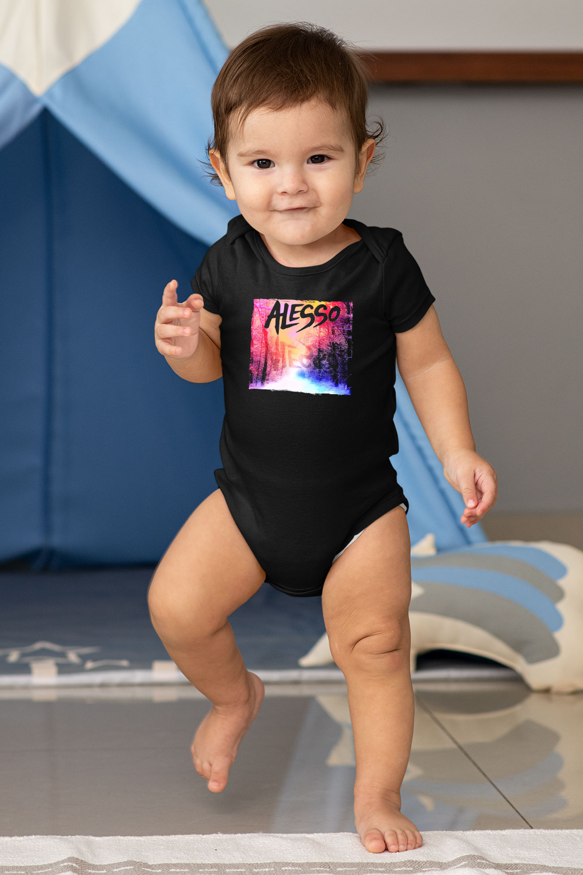 Alesso Siyah Bebek Body - Zıbın