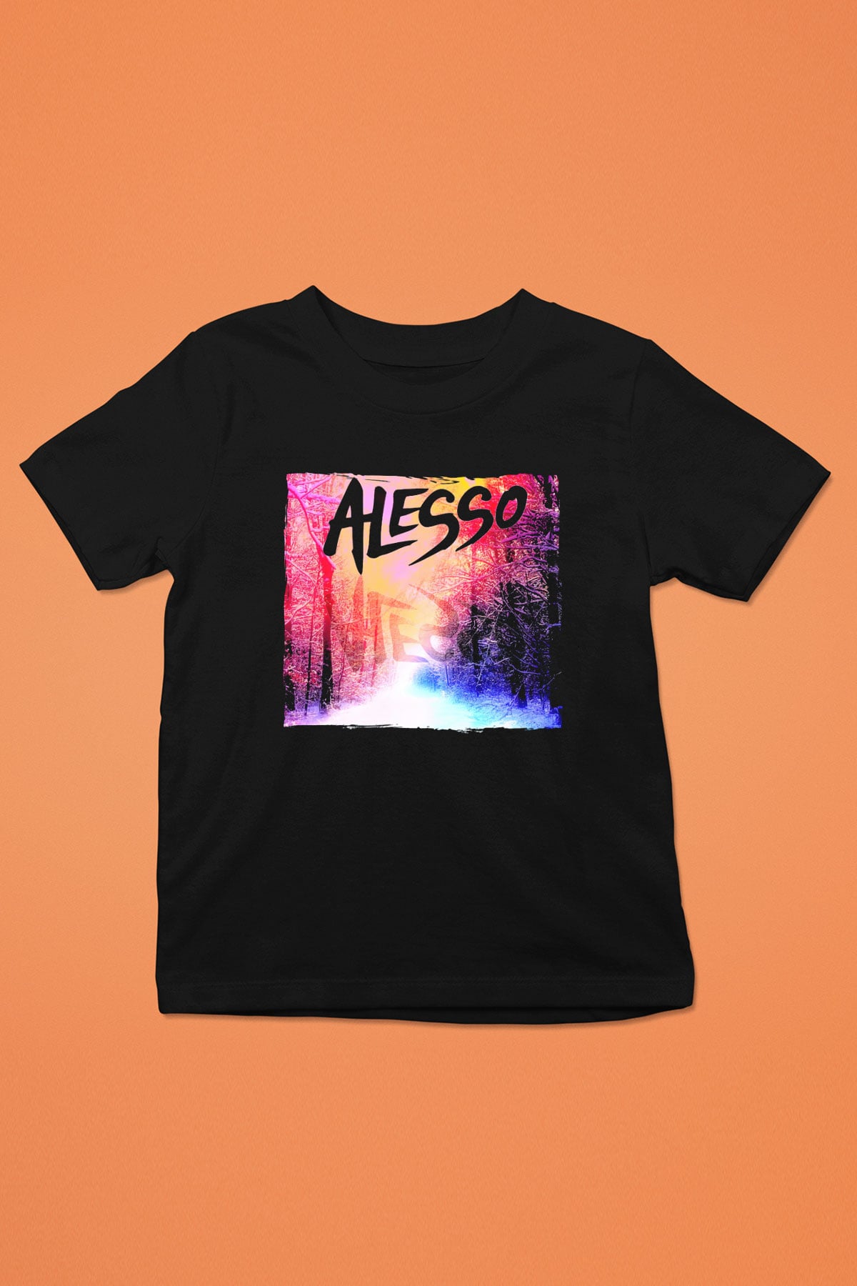 Alesso Siyah Unisex Çocuk Tişört
