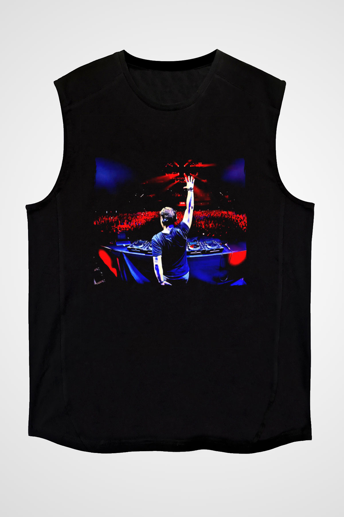 Alesso Siyah Unisex Kolsuz Tişört