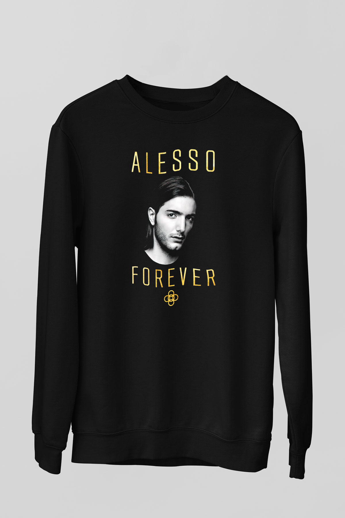 Alesso Siyah Unisex Sweatshirt
