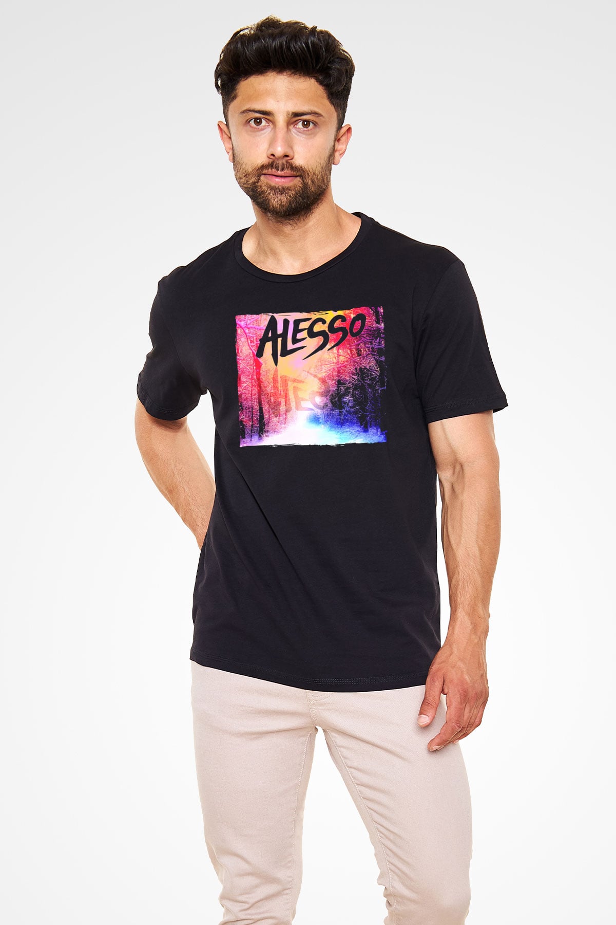 Alesso Siyah Unisex Tişört T-Shirt - TişörtFabrikası