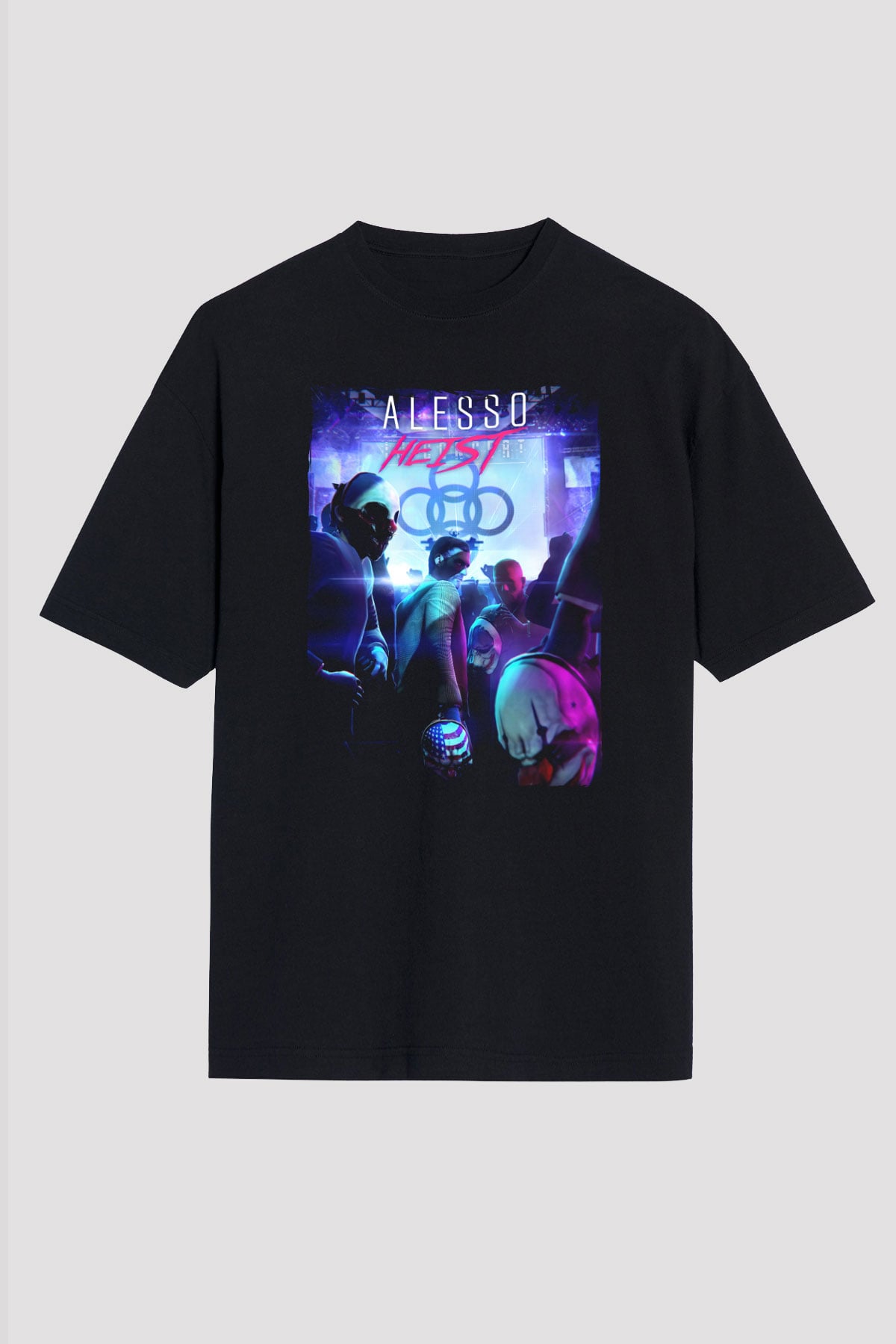 Alesso Siyah Oversize Tişört Oversize T-shirt - TişörtFabrikası