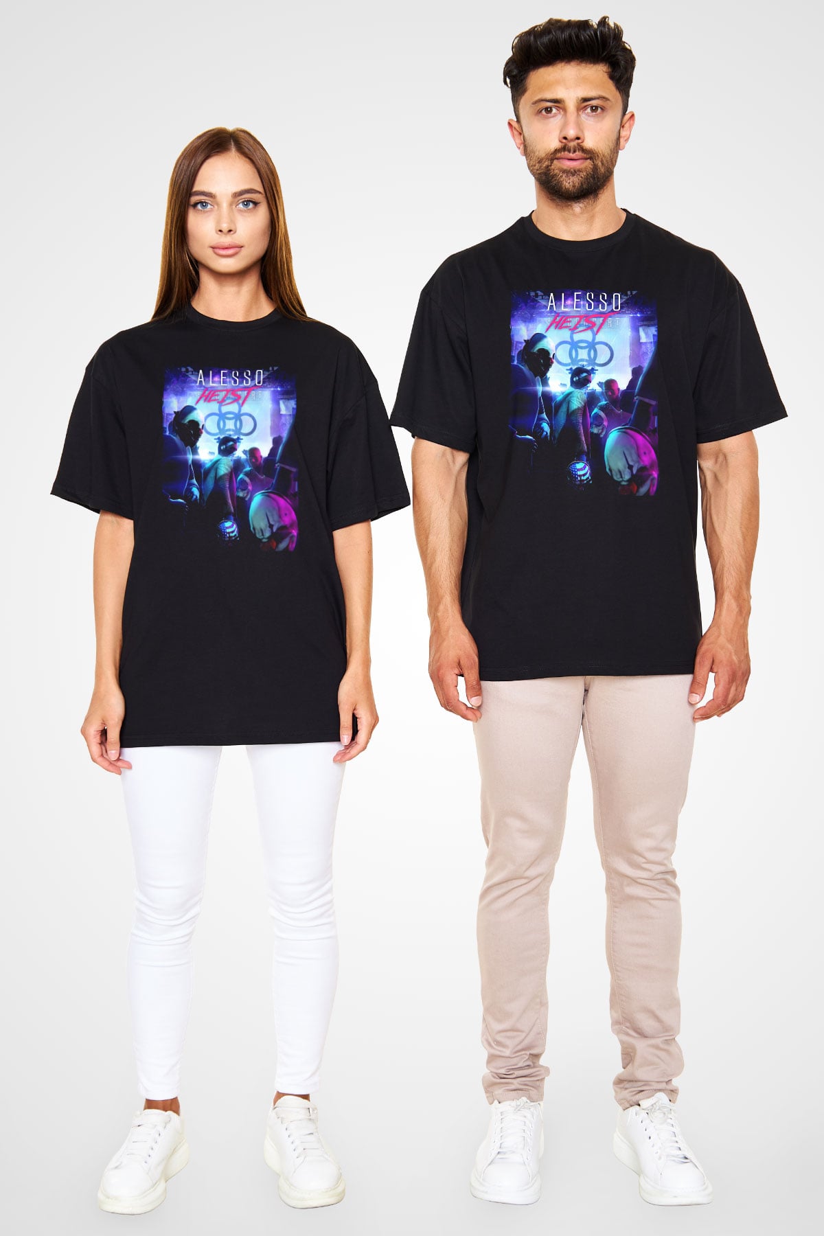 Alesso Siyah Oversize Tişört Oversize T-shirt - TişörtFabrikası