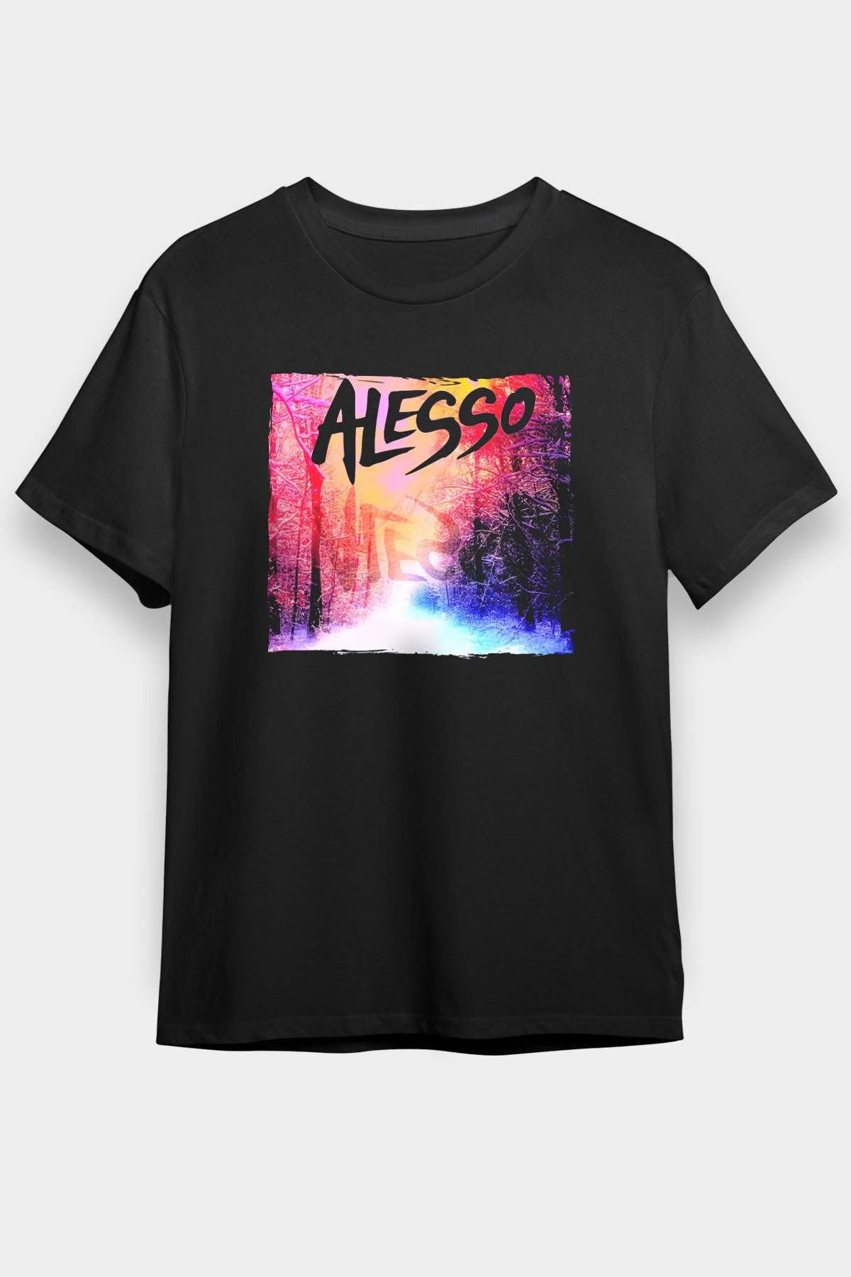Alesso Siyah Unisex Tişört T-Shirt - TişörtFabrikası