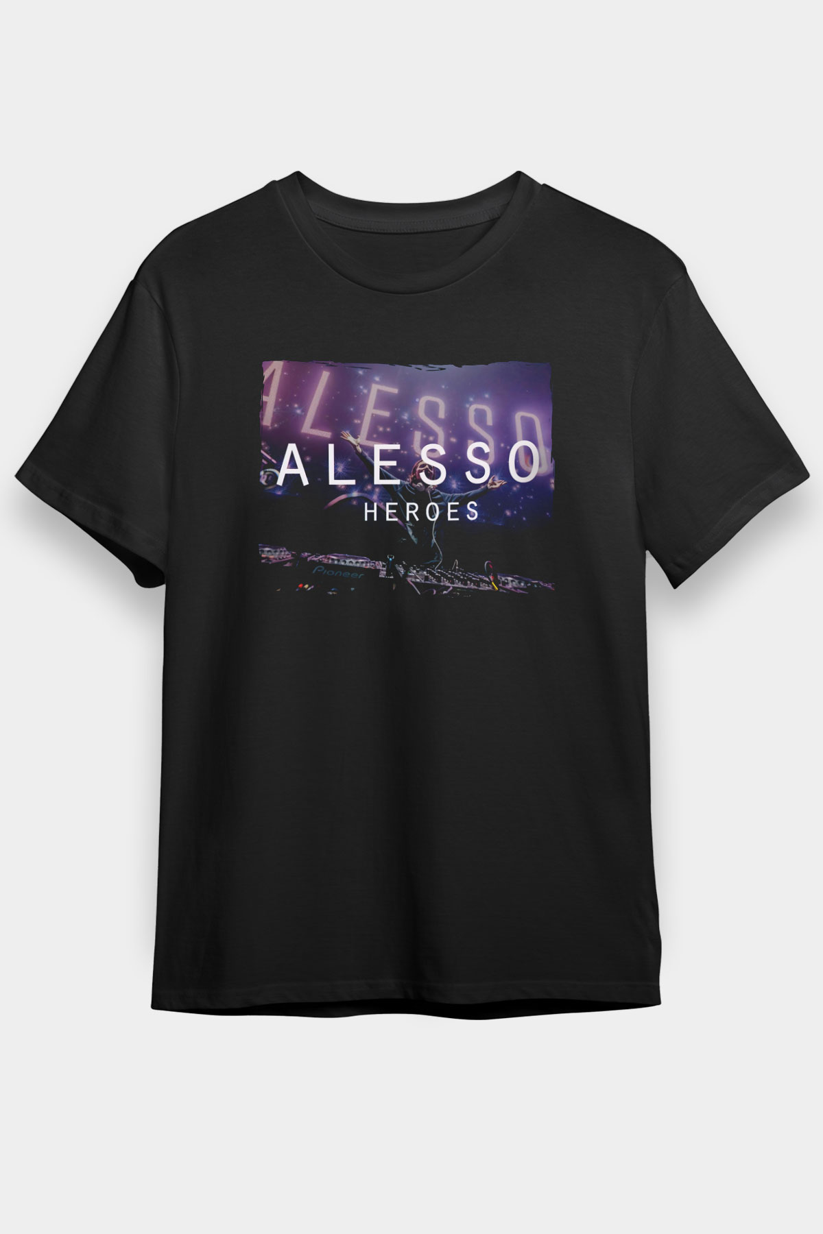 Alesso Siyah Unisex Tişört T-Shirt - TişörtFabrikası