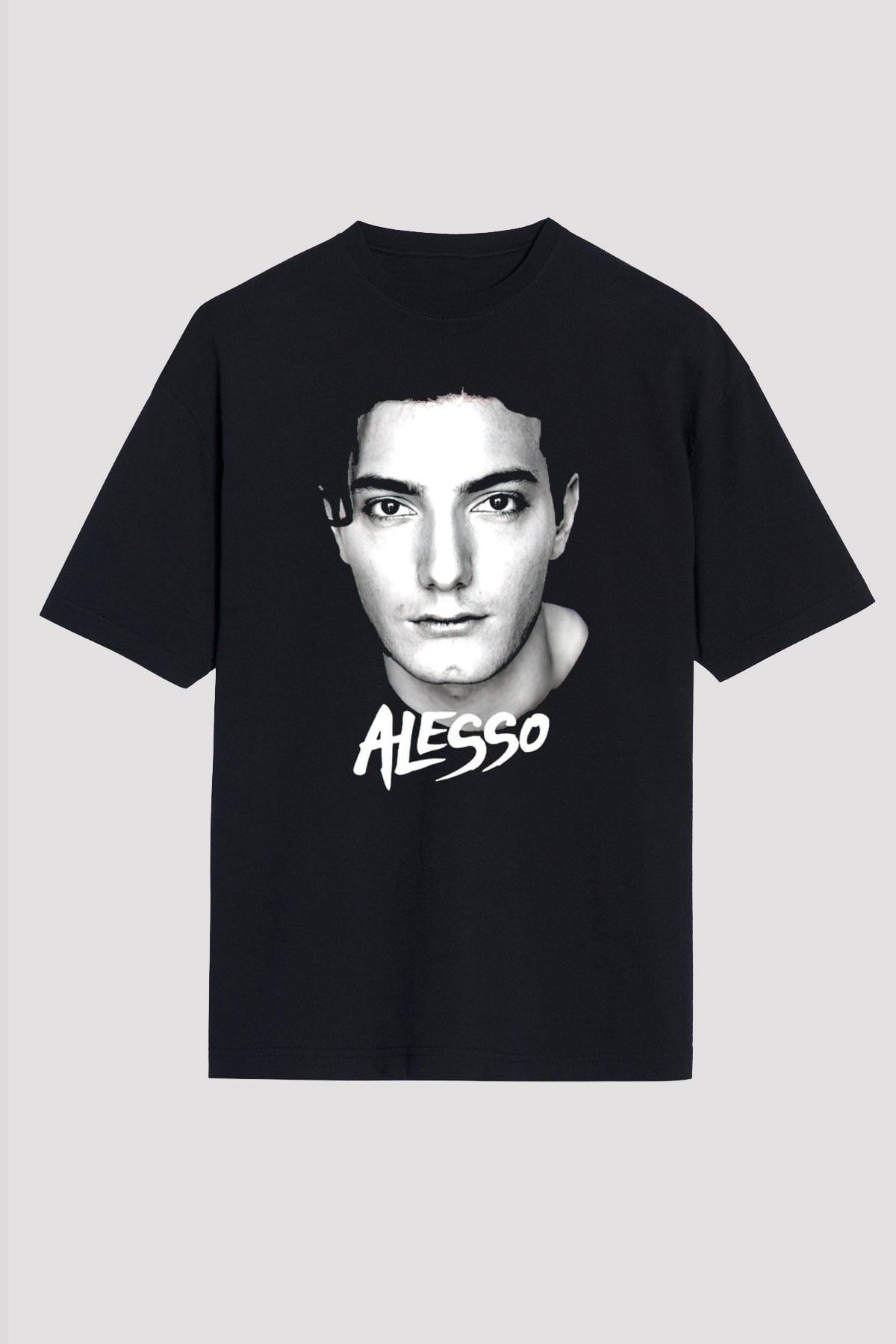 Alesso Siyah Oversize Tişört Oversize T-shirt - TişörtFabrikası