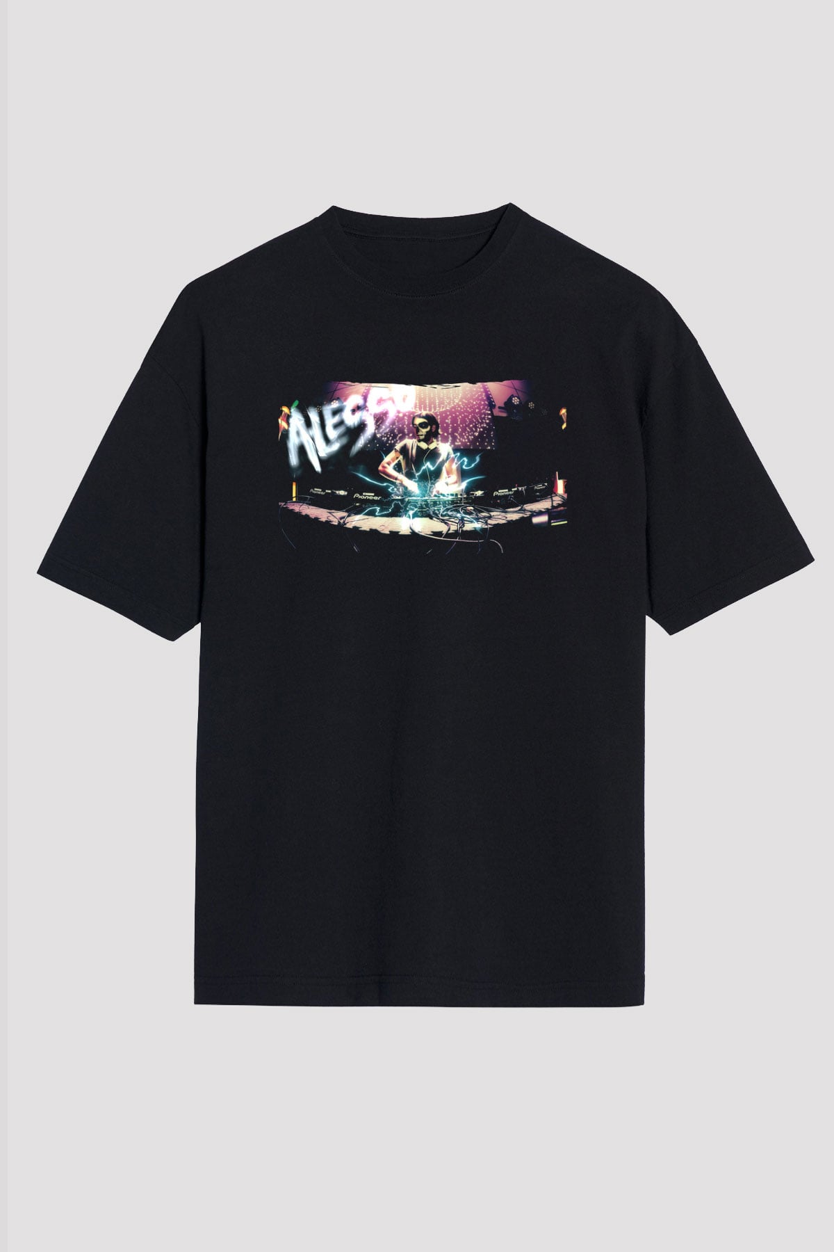 Alesso Siyah Oversize Tişört Oversize T-shirt - TişörtFabrikası