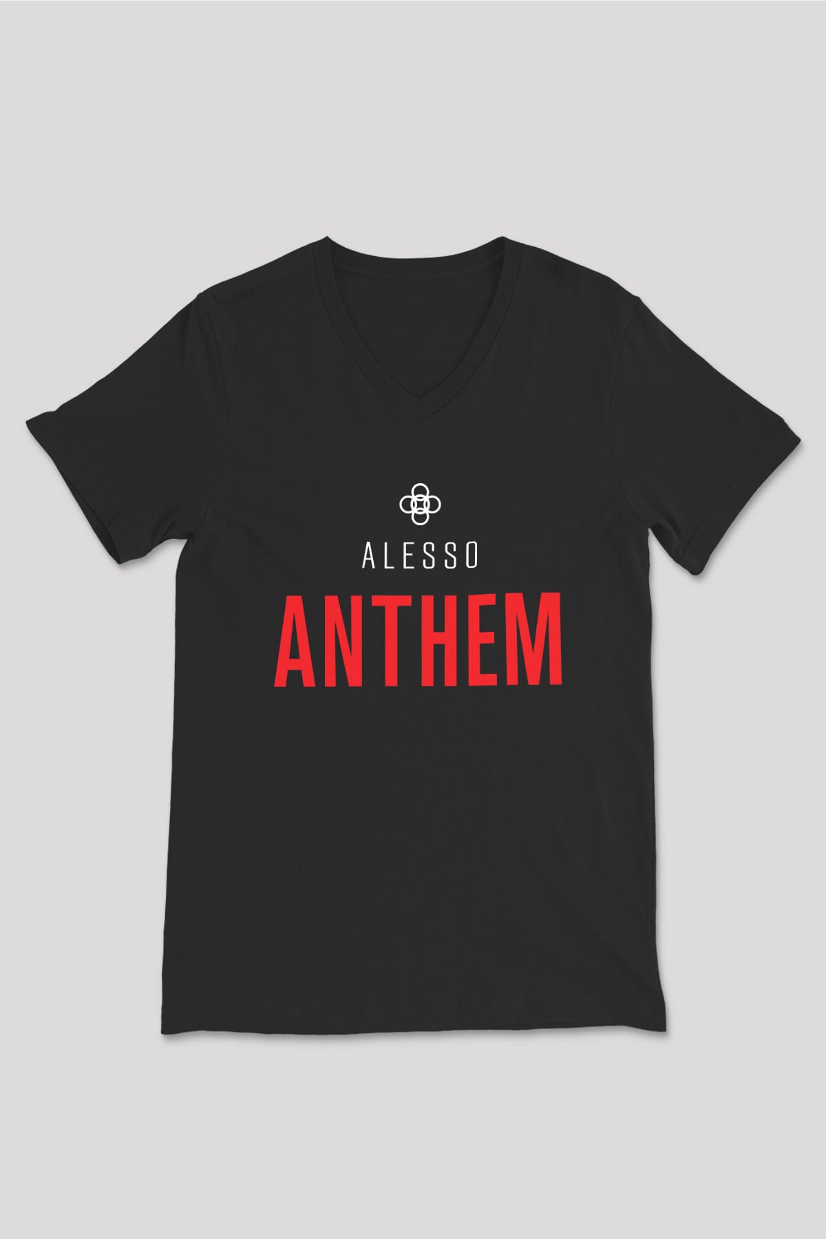 Alesso Siyah Unisex V Yaka Tişört
