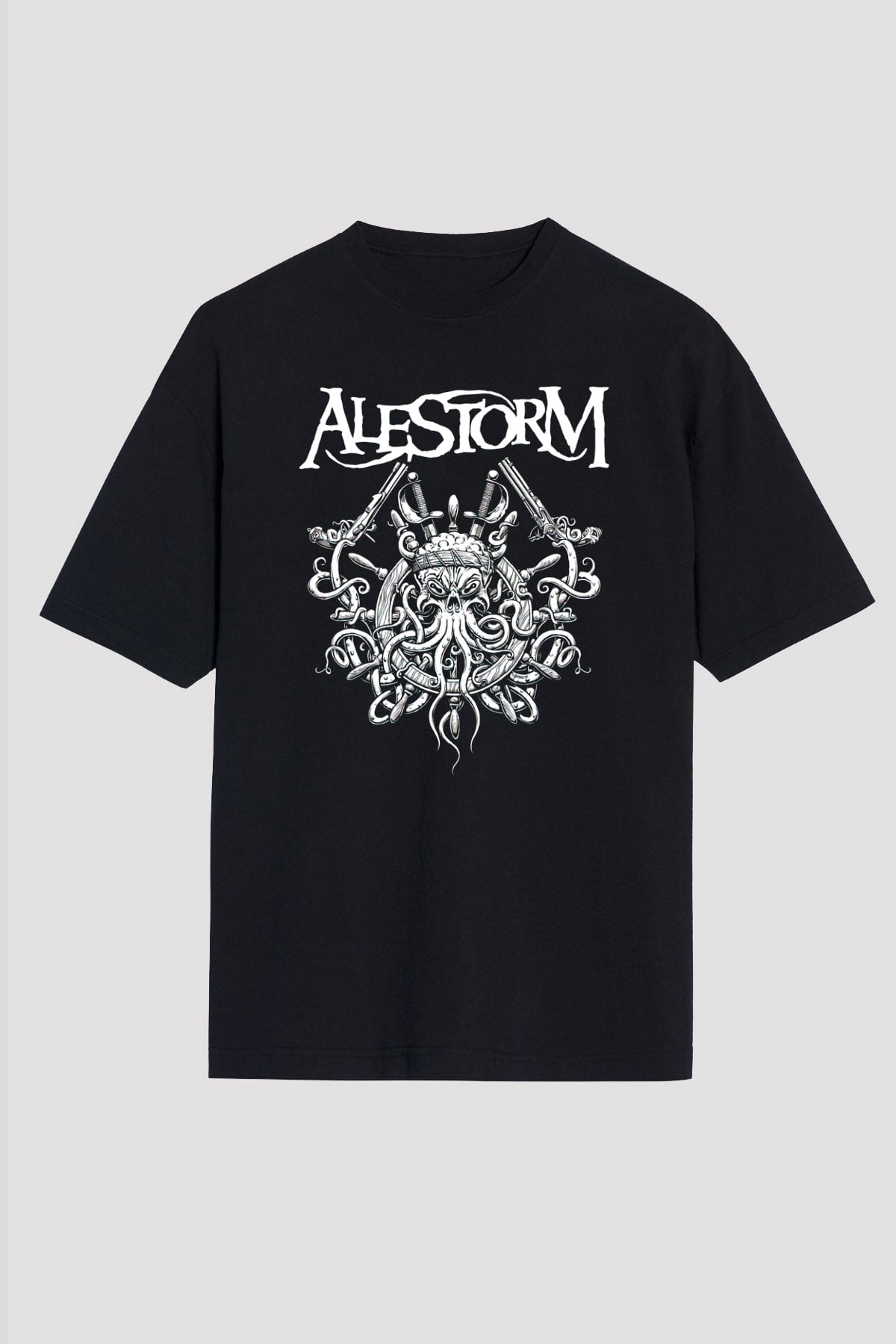 Alestorm Siyah Unisex Oversize Tişört T-Shirt