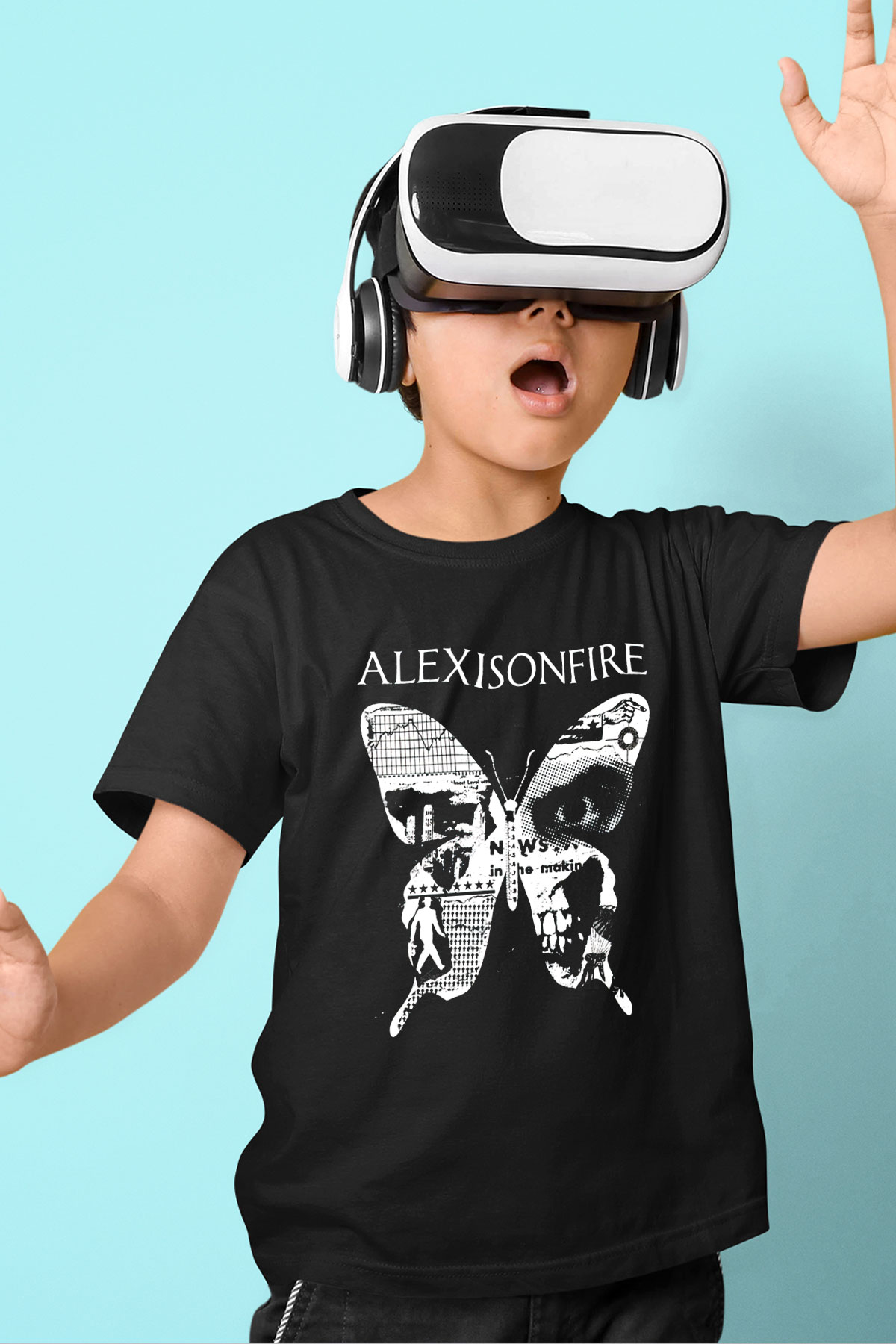 Alexisonfire Baskılı Siyah Unisex Çocuk Tişört
