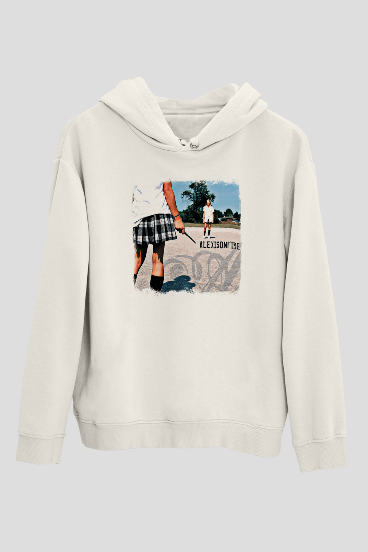 Alexisonfire Baskılı Unisex Beyaz Hoodie