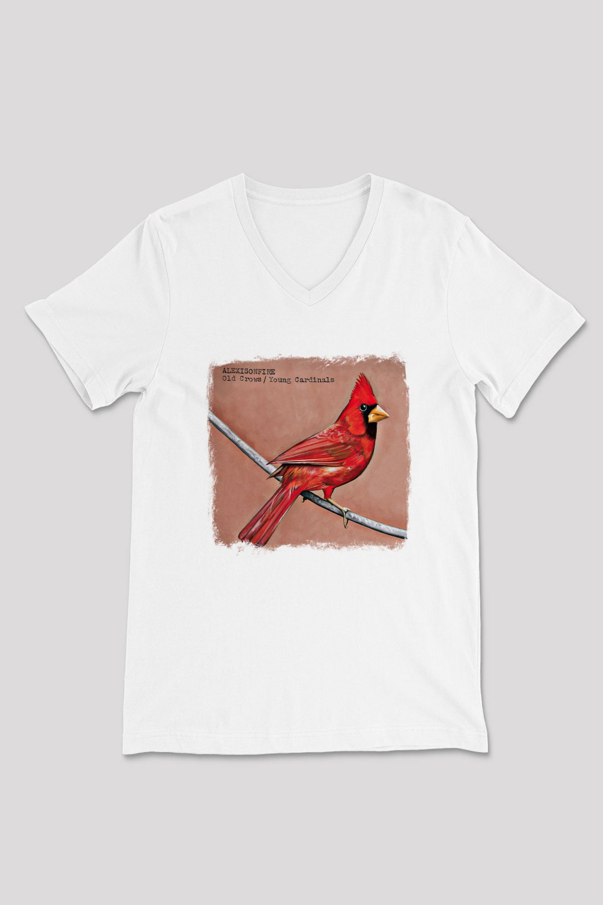 Alexisonfire Baskılı Unisex Beyaz V Yaka Tişört