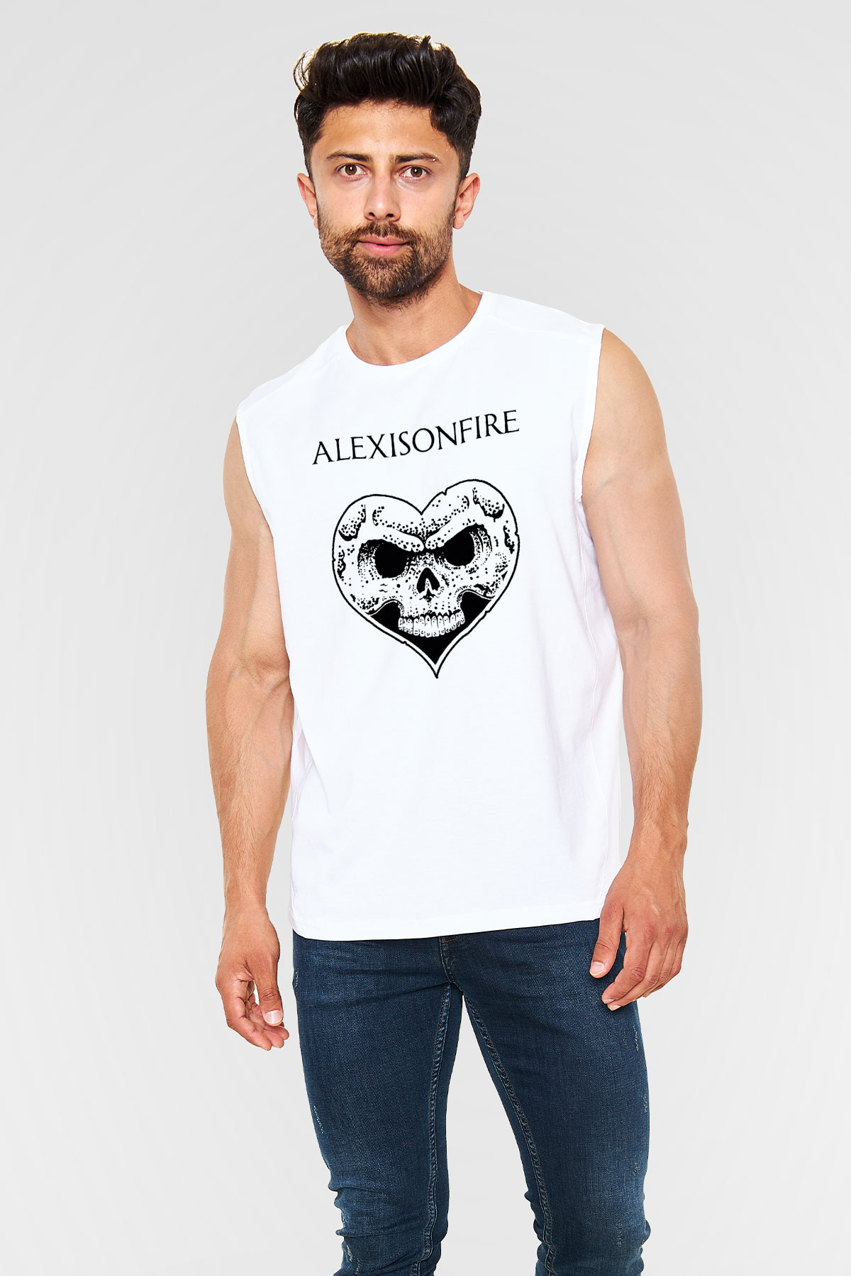 Alexisonfire Beyaz Unisex Kolsuz Tişört