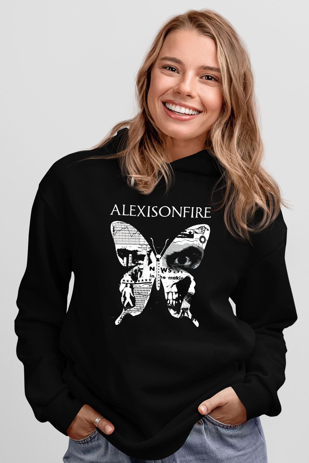 Alexisonfire Siyah Unisex Hoodie
