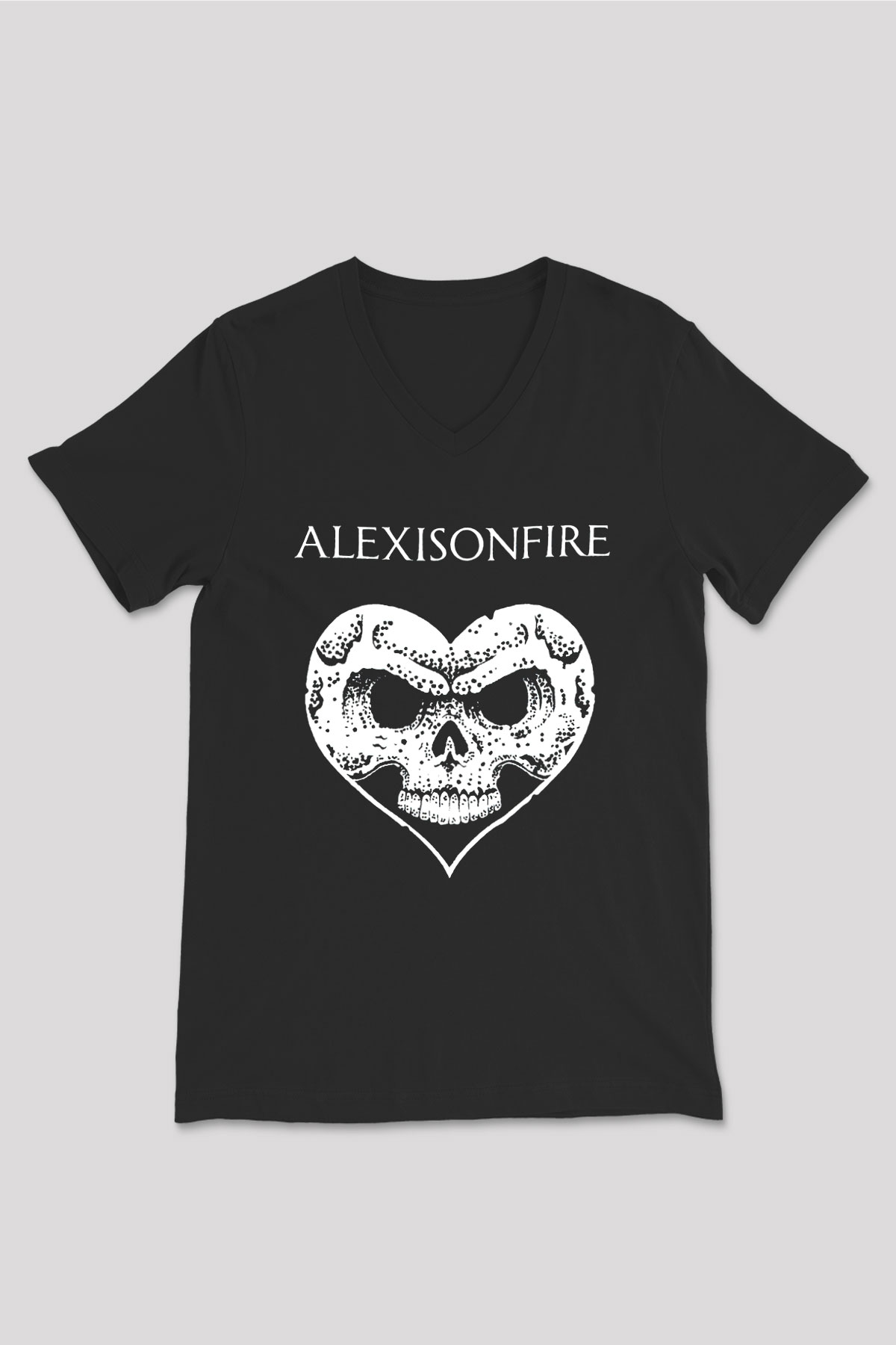 Alexisonfire Siyah Unisex V Yaka Tişört T-Shirt