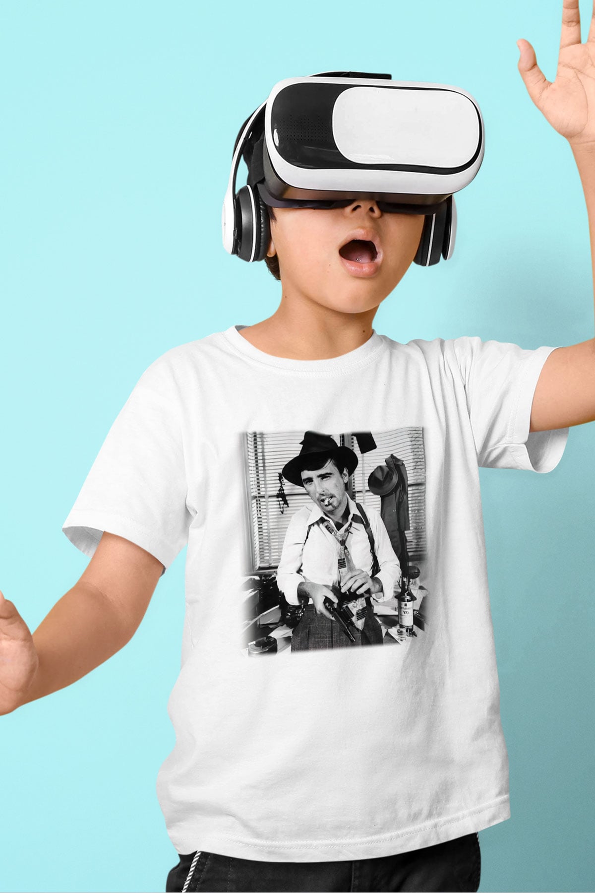 Alice Cooper Beyaz Unisex Çocuk Tişört