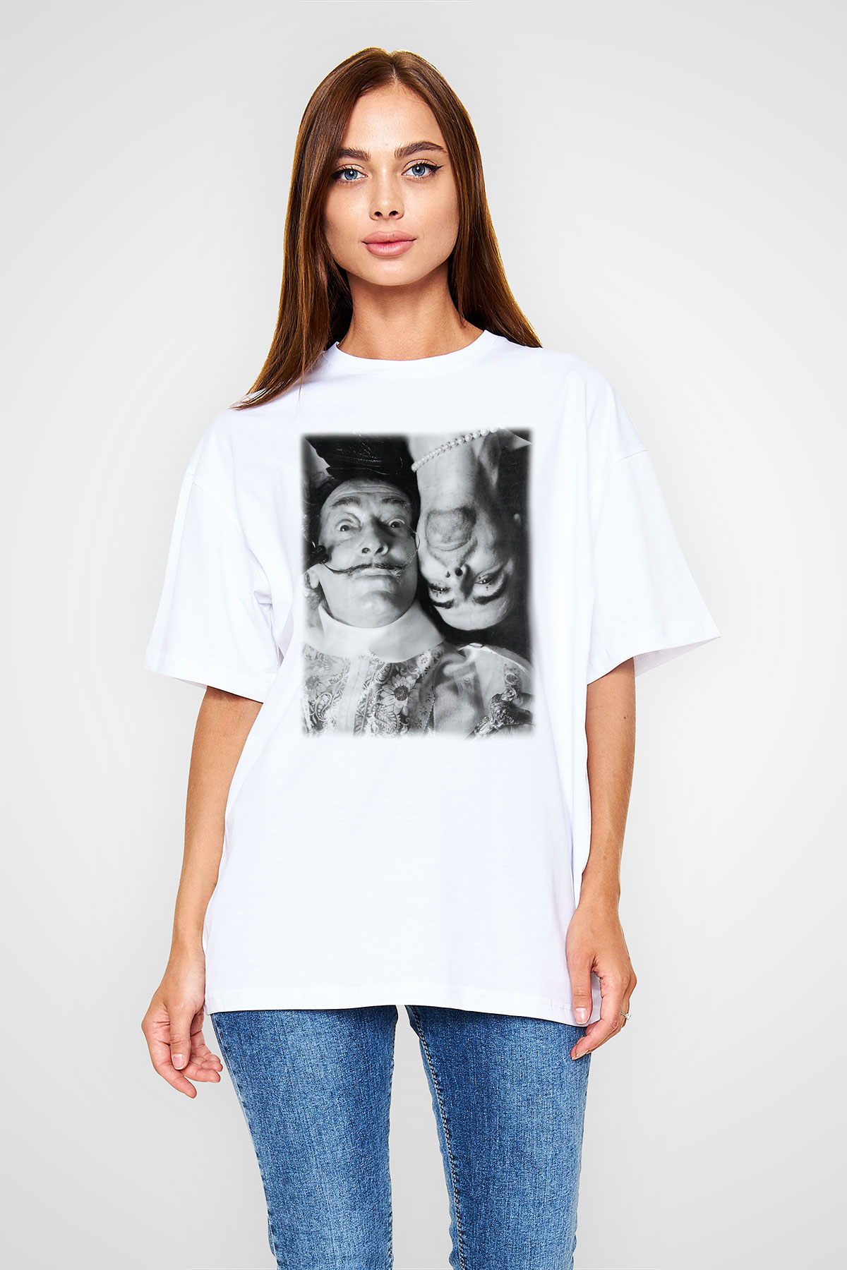 Alice Cooper Beyaz Unisex Oversize Tişört T-Shirt