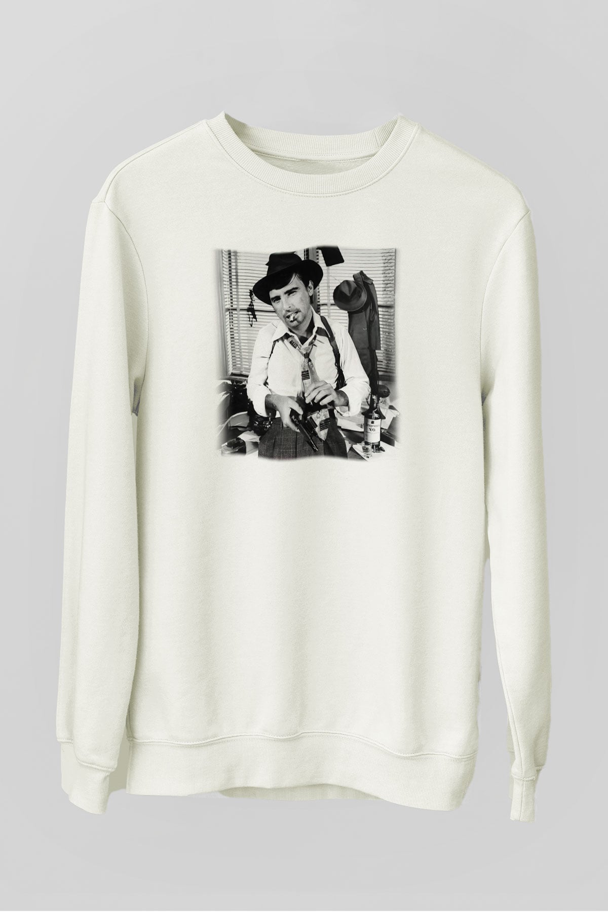 Alice Cooper Beyaz Unisex Sweatshirt