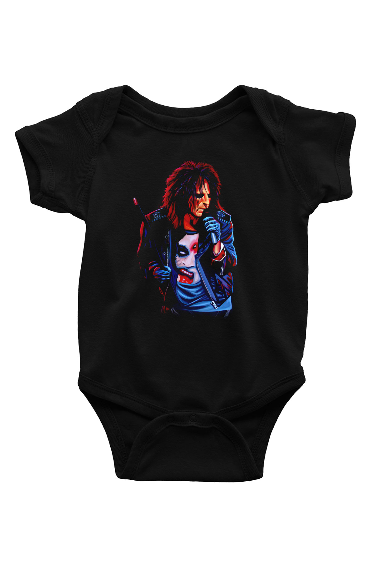 Alice Cooper Siyah Bebek Body - Zıbın