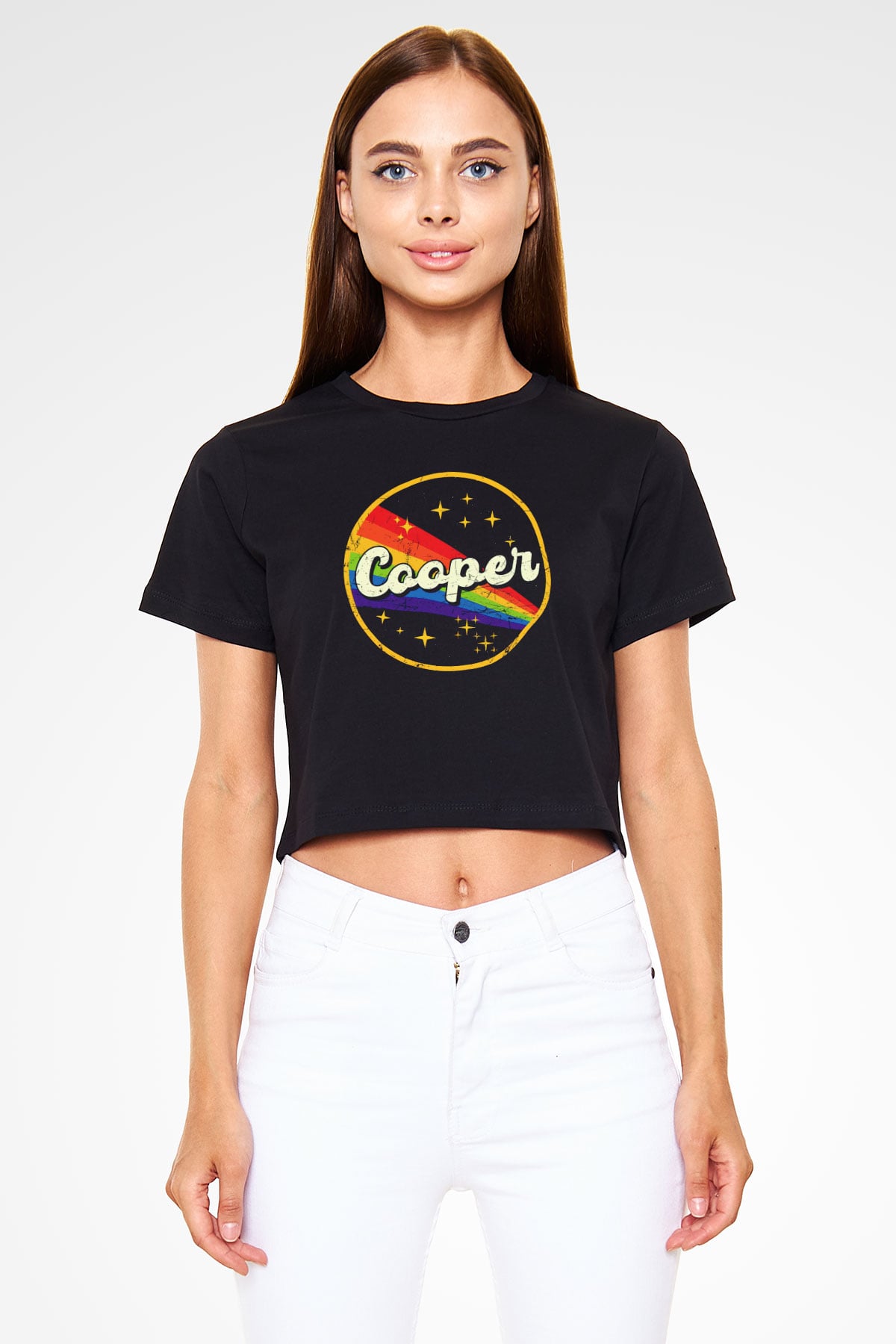 Alice Cooper Siyah  Crop Top Tişört