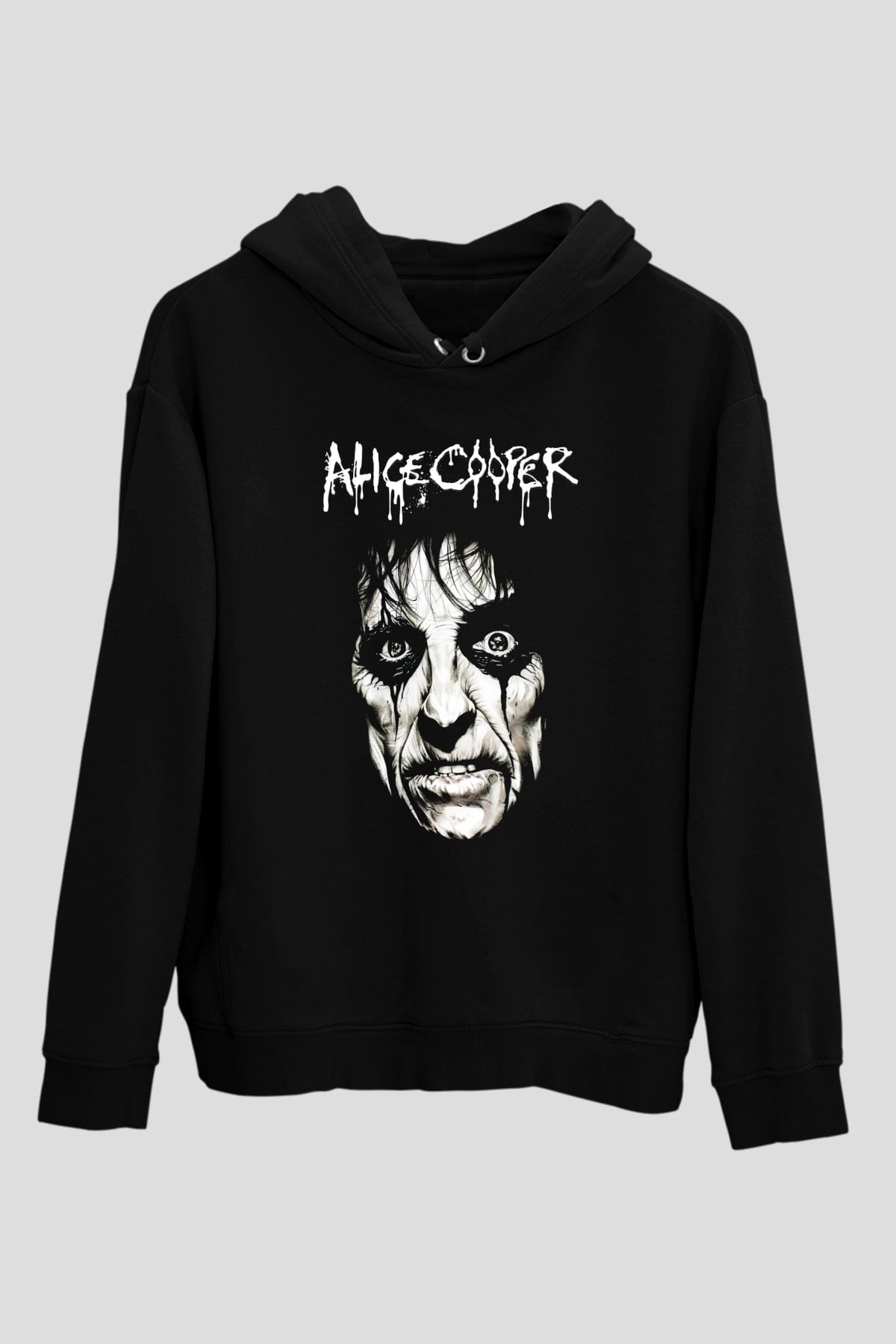 Alice Cooper Siyah Unisex Hoodie