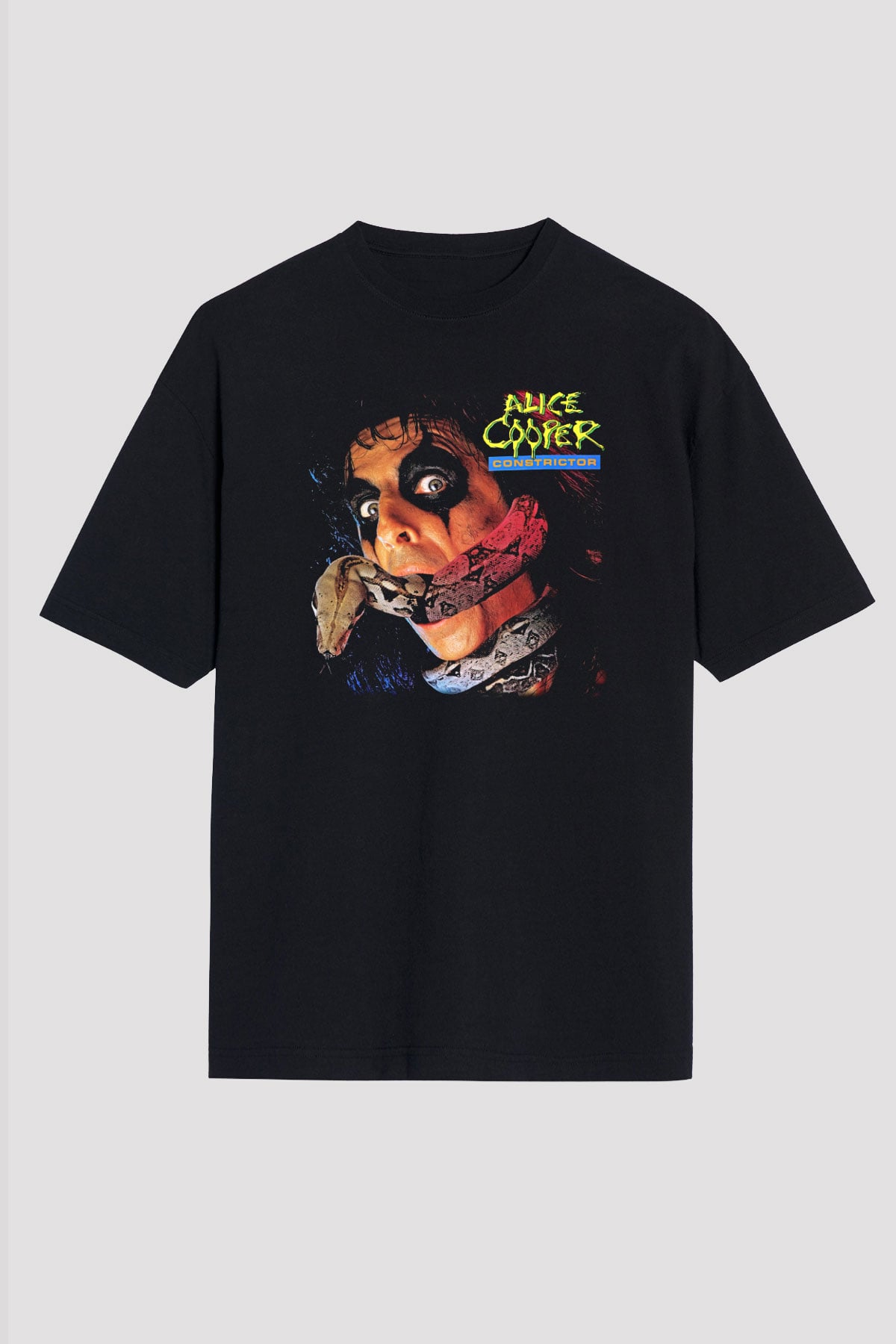 Alice Cooper Siyah Unisex Oversize Tişört T-Shirt