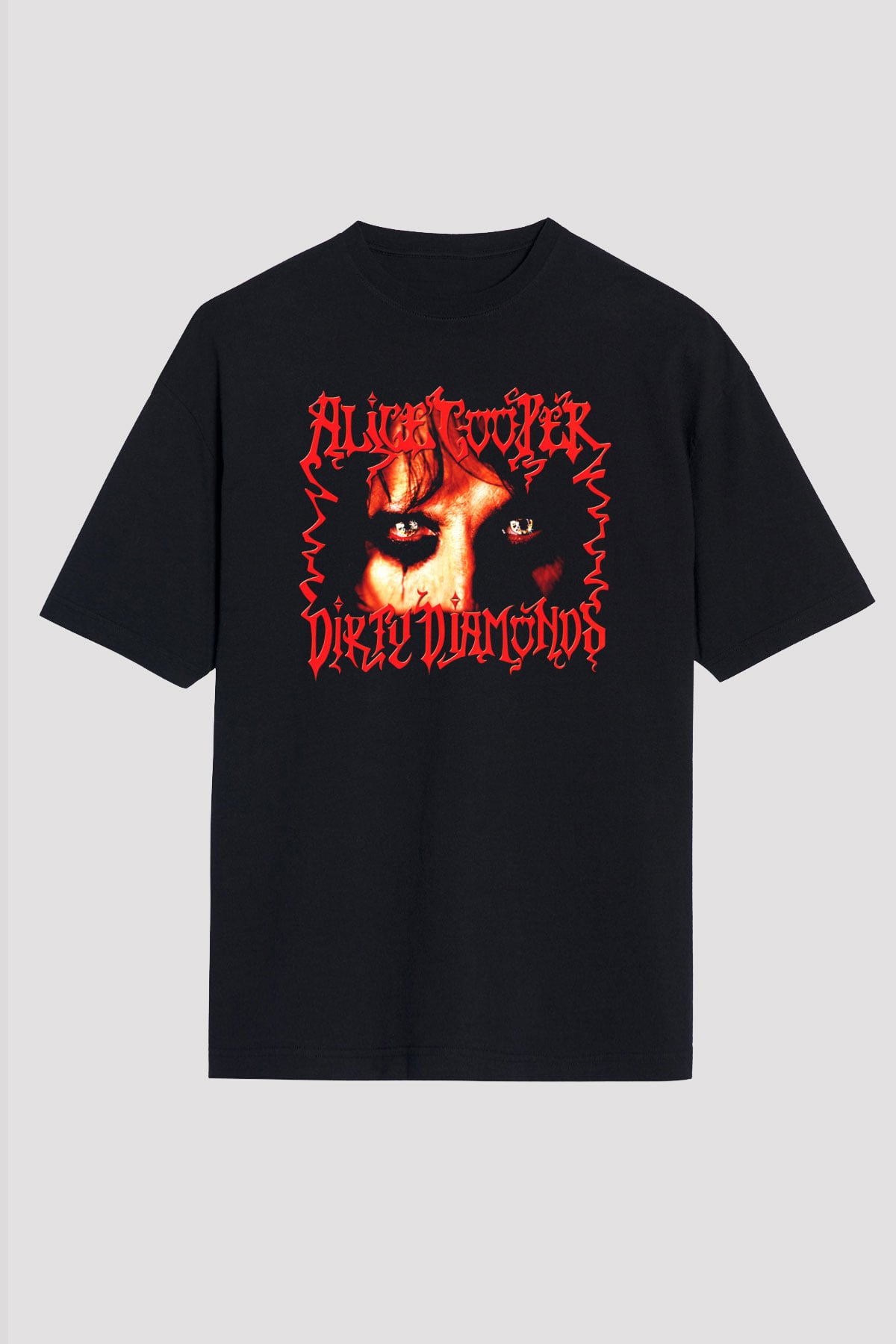 Alice Cooper Siyah Unisex Oversize Tişört T-Shirt