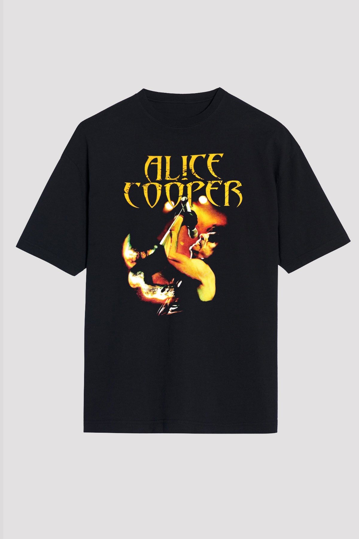 Alice Cooper Siyah Unisex Oversize Tişört T-Shirt