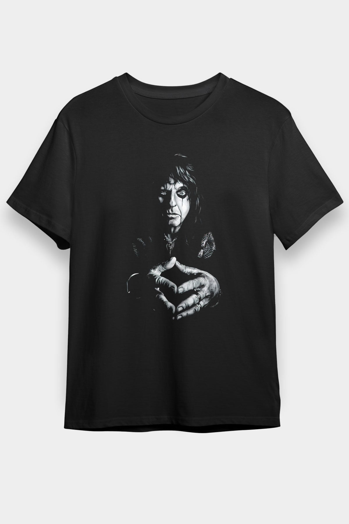 Alice Cooper Siyah Unisex Tişört T-Shirt - TişörtFabrikası