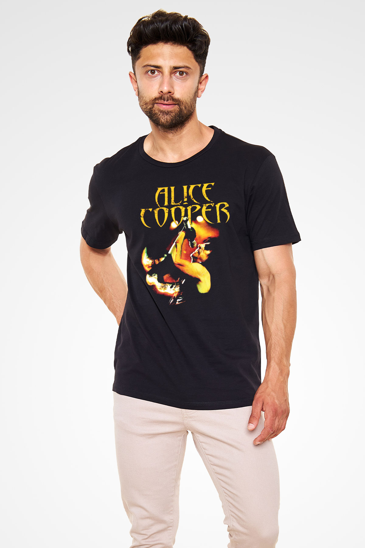 Alice Cooper Siyah Unisex Tişört T-Shirt - TişörtFabrikası