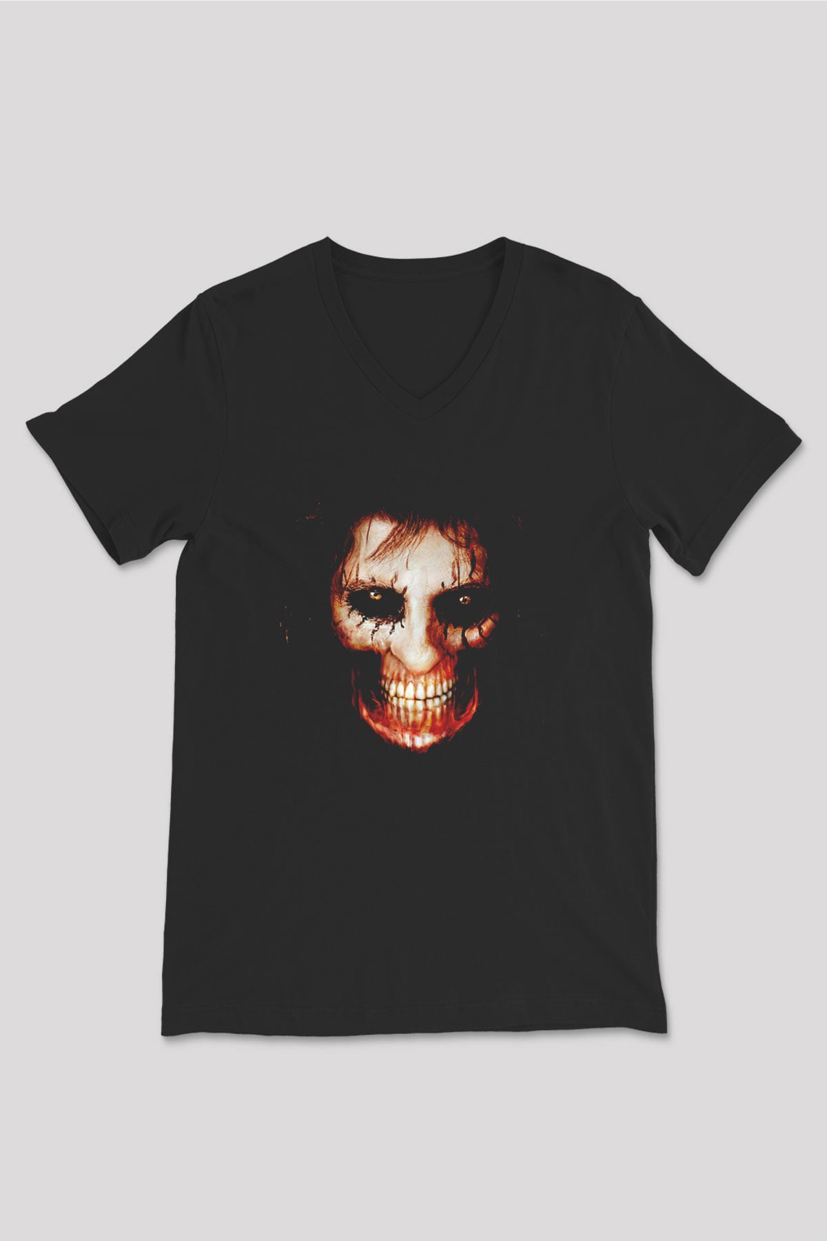 Alice Cooper Siyah Unisex V Yaka Tişört