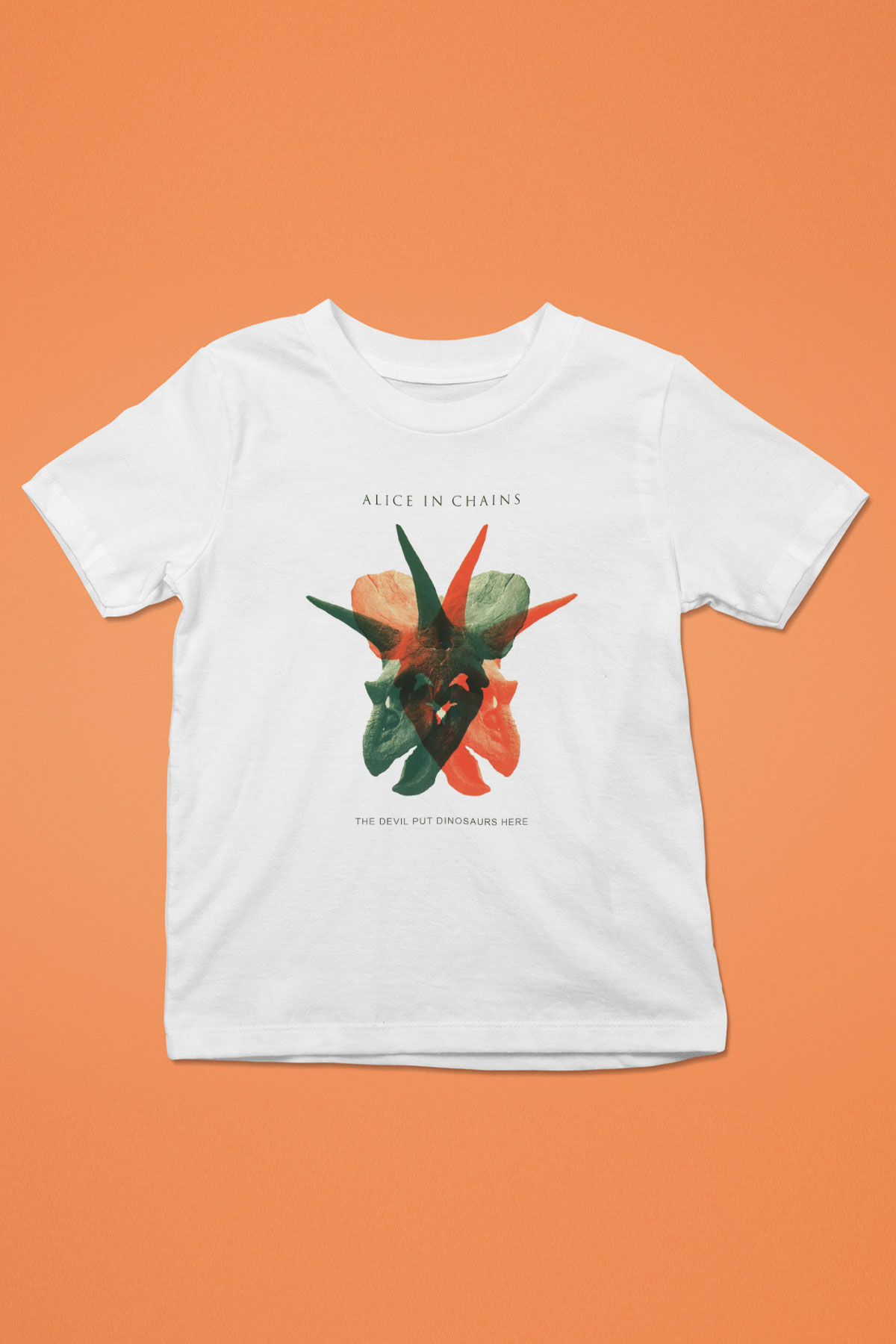 Alice in Chains Baskılı Beyaz Unisex Çocuk Tişört