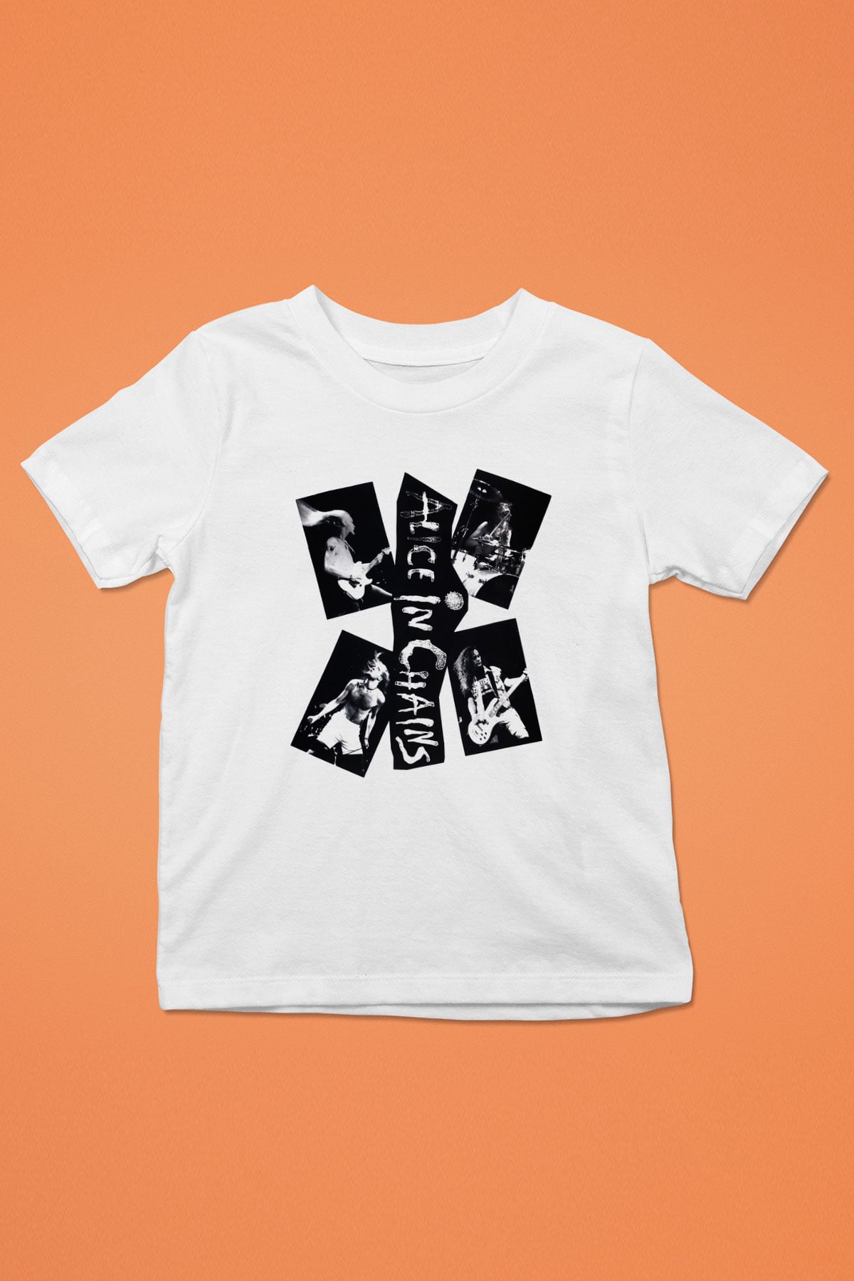 Alice in Chains Baskılı Beyaz Unisex Çocuk Tişört
