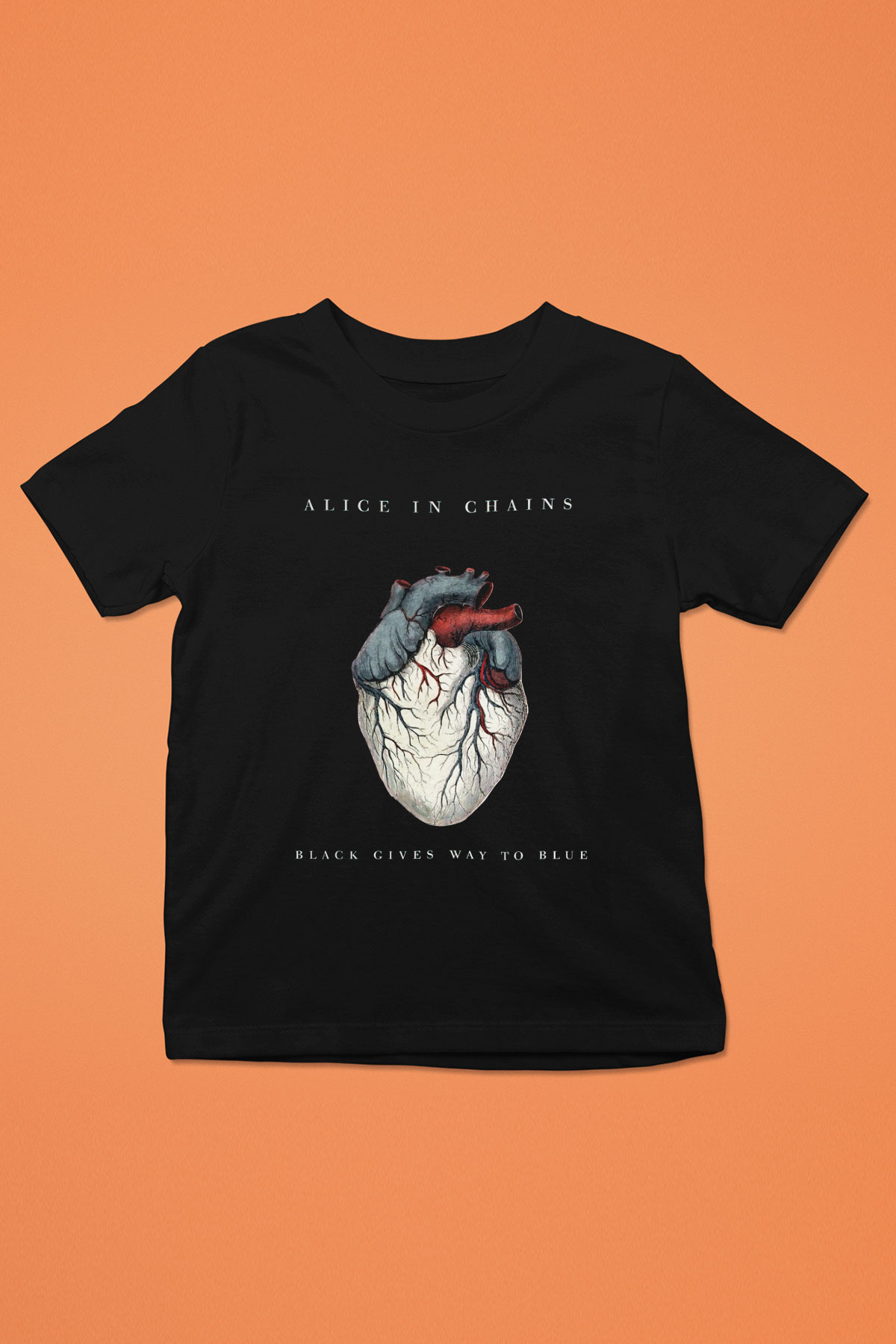 Alice in Chains Baskılı Siyah Unisex Çocuk Tişört