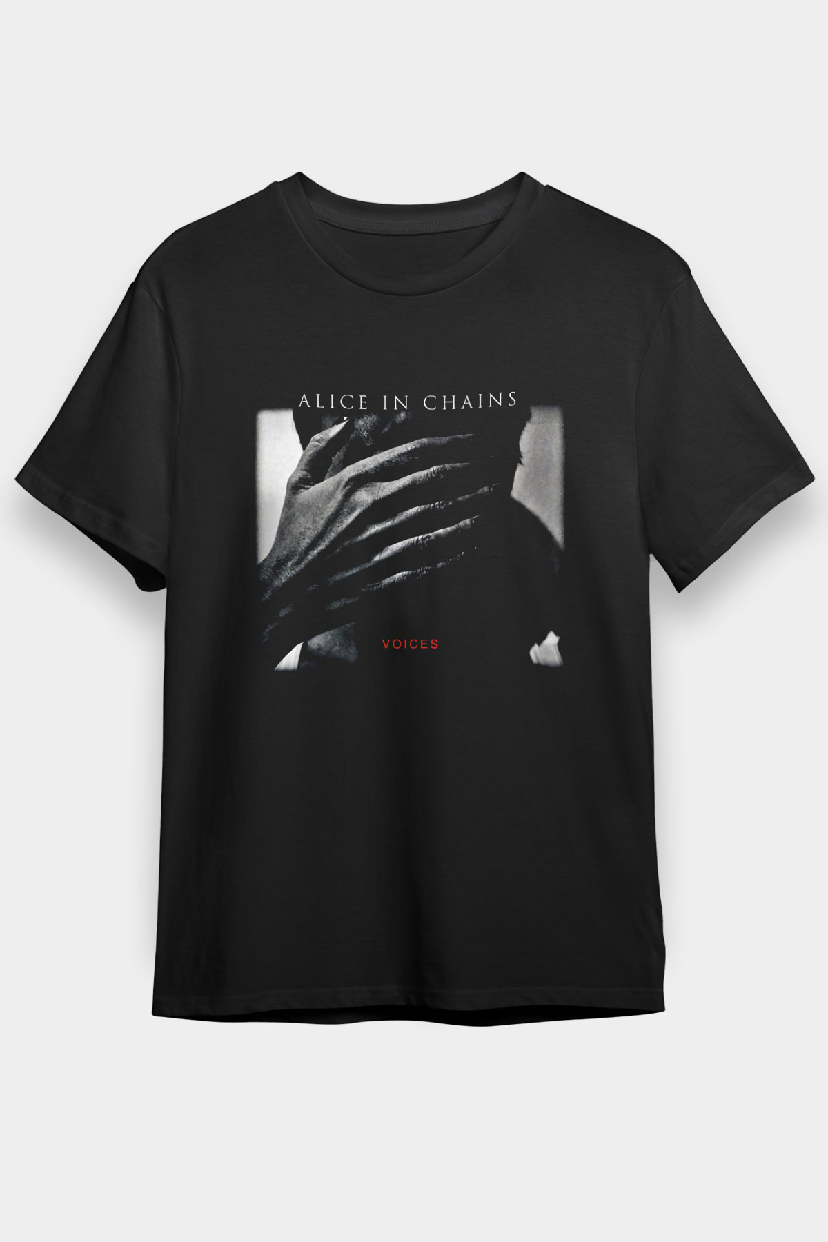Alice in Chains Baskılı Unisex Siyah Tişört