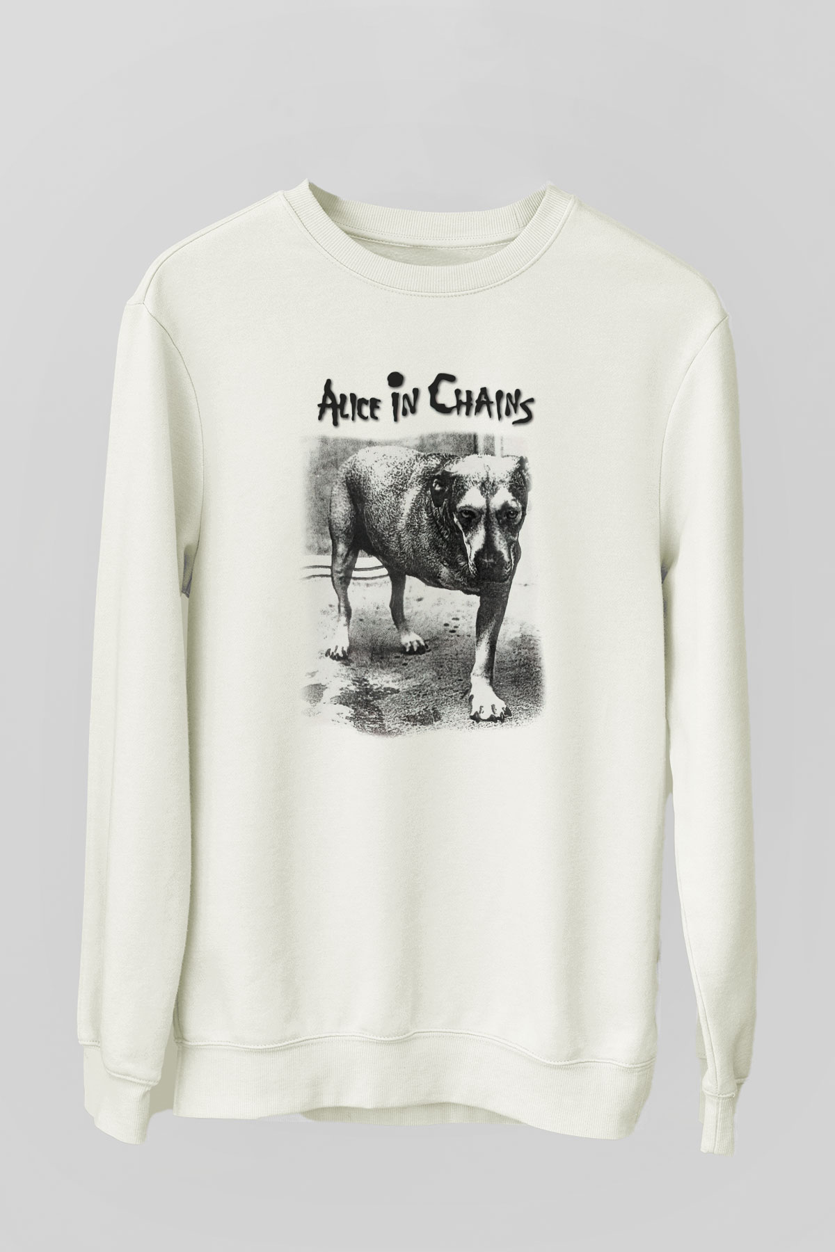 Alice in Chains Beyaz Unisex Sweatshirt