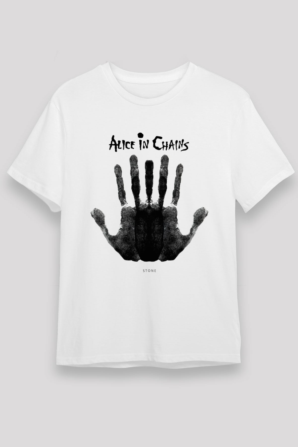 Alice in Chains Beyaz Unisex Tişört T-Shirt - TişörtFabrikası